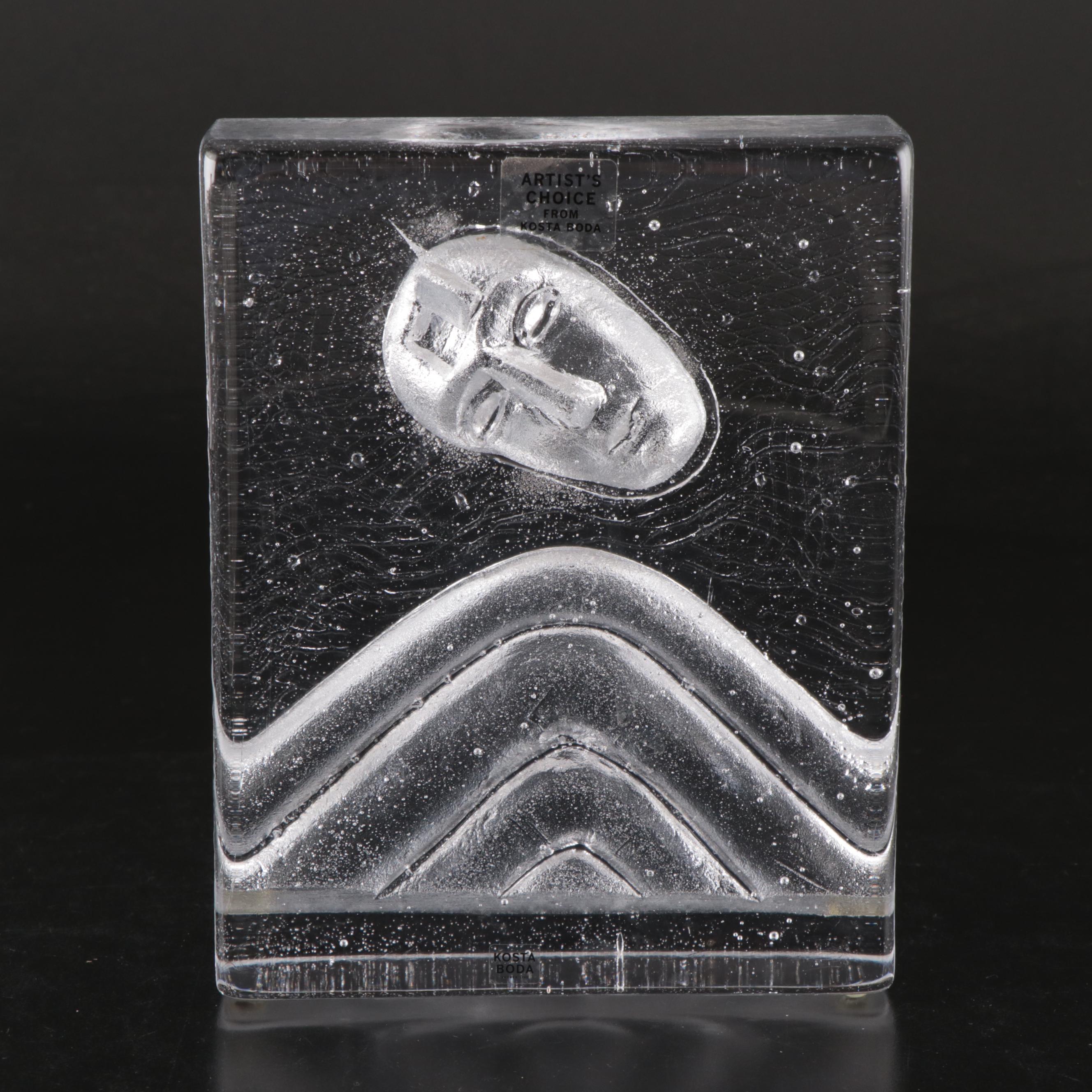 Bertil Vallien for Kosta Boda Cast Art Glass "Icon: Eyewitness"