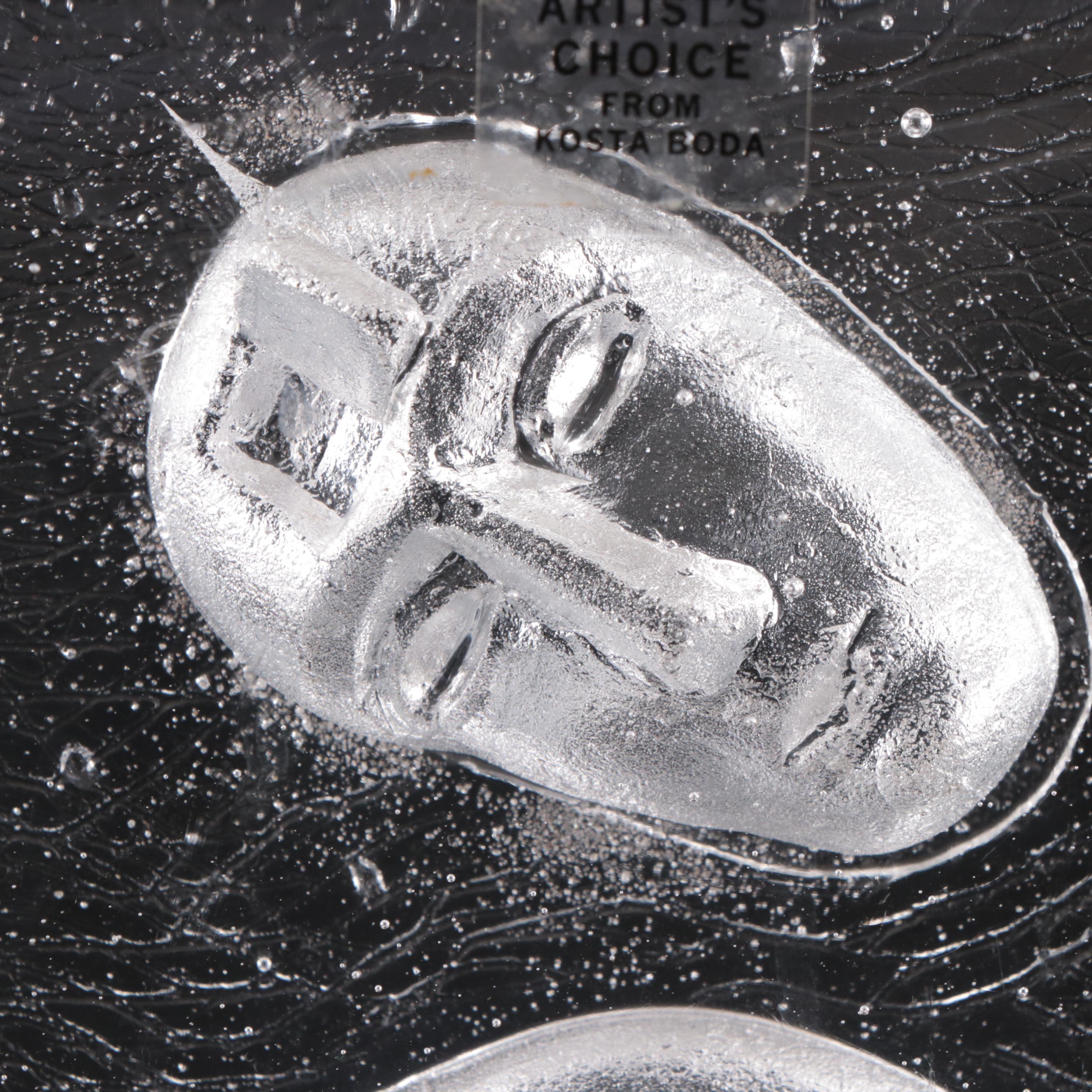 Bertil Vallien for Kosta Boda Cast Art Glass "Icon: Eyewitness"