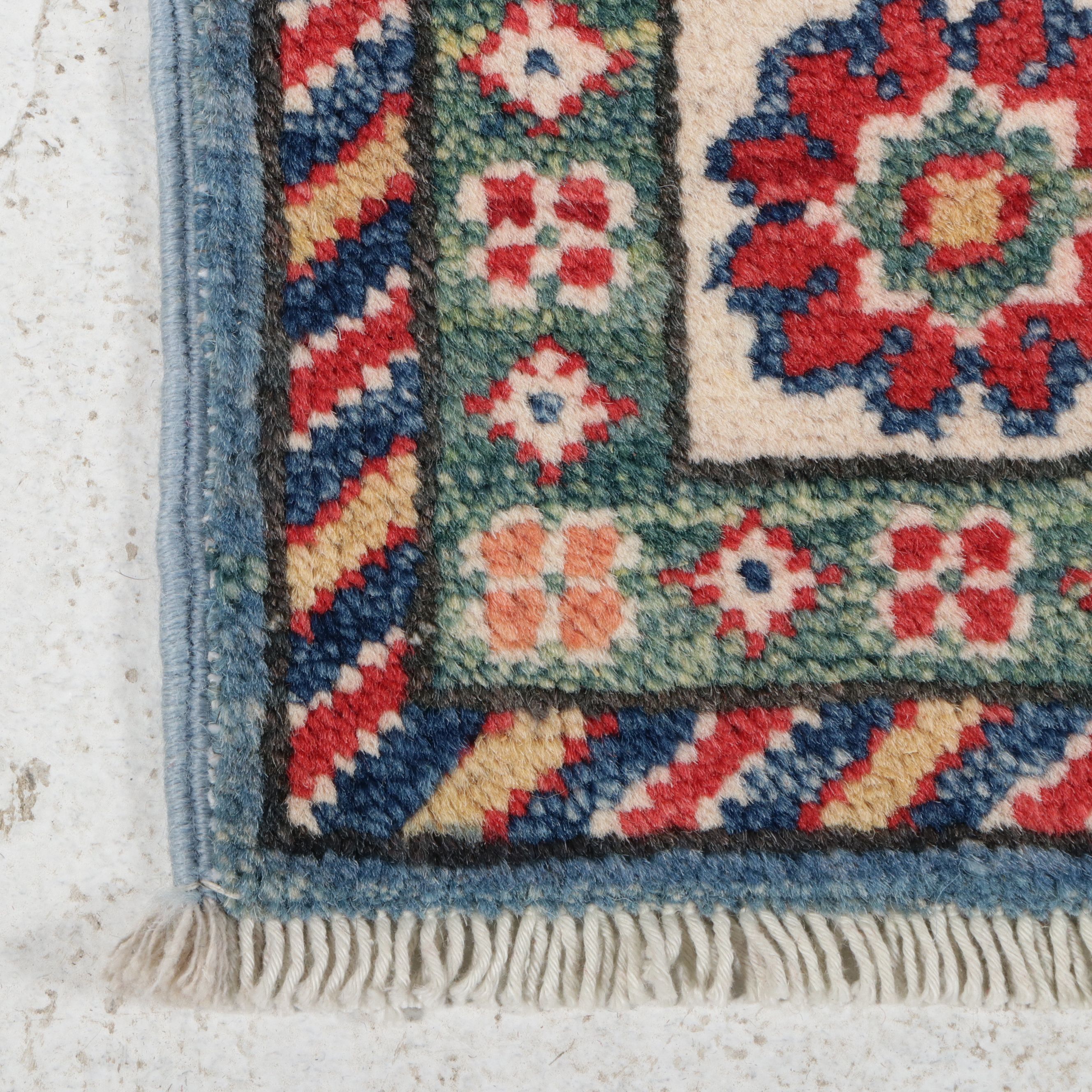 2'8 x 10' Hand-Knotted Afghan Kazak Carpet Runner