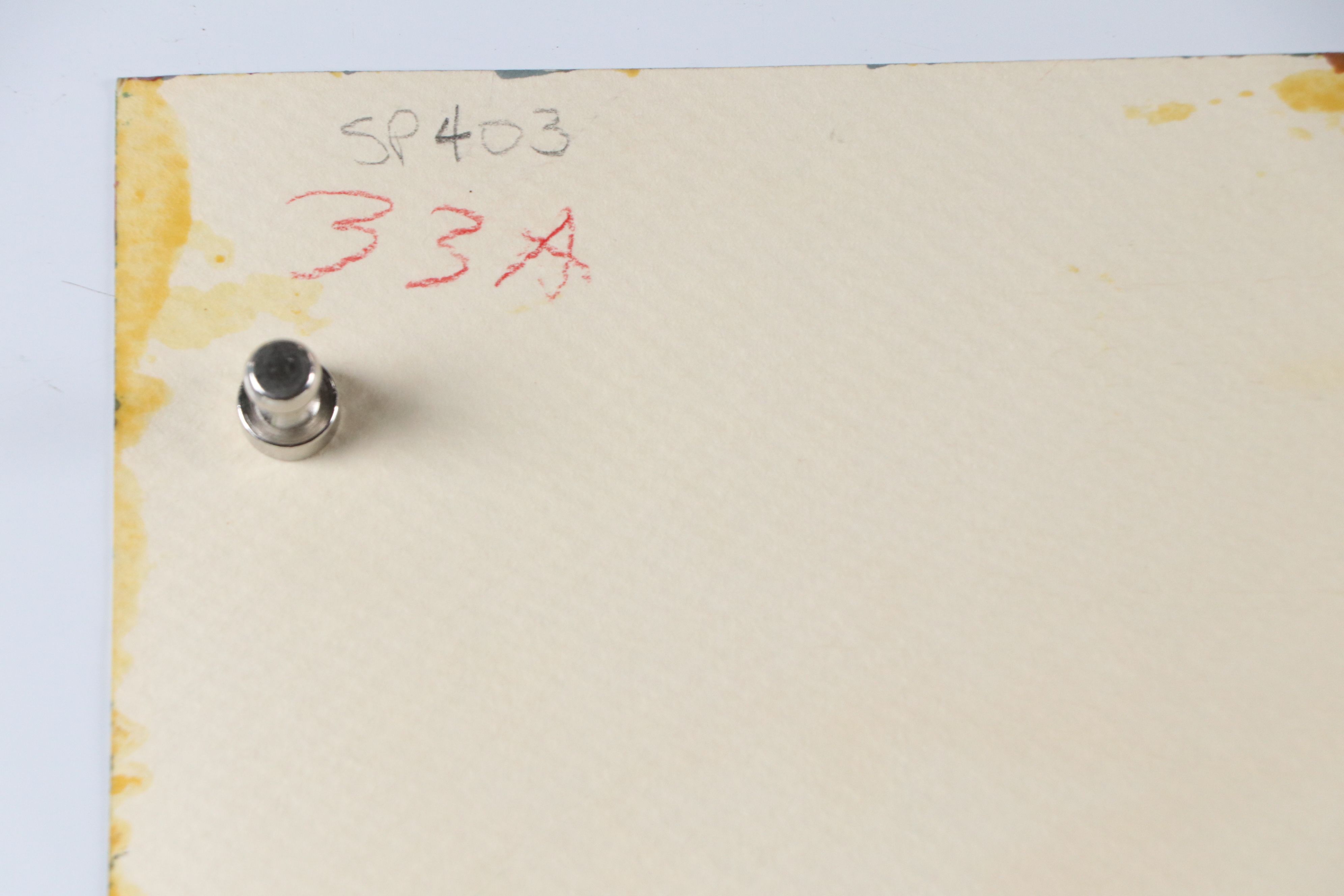 Harry Hilson Modernist Acrylic Painting, Late 20th Century