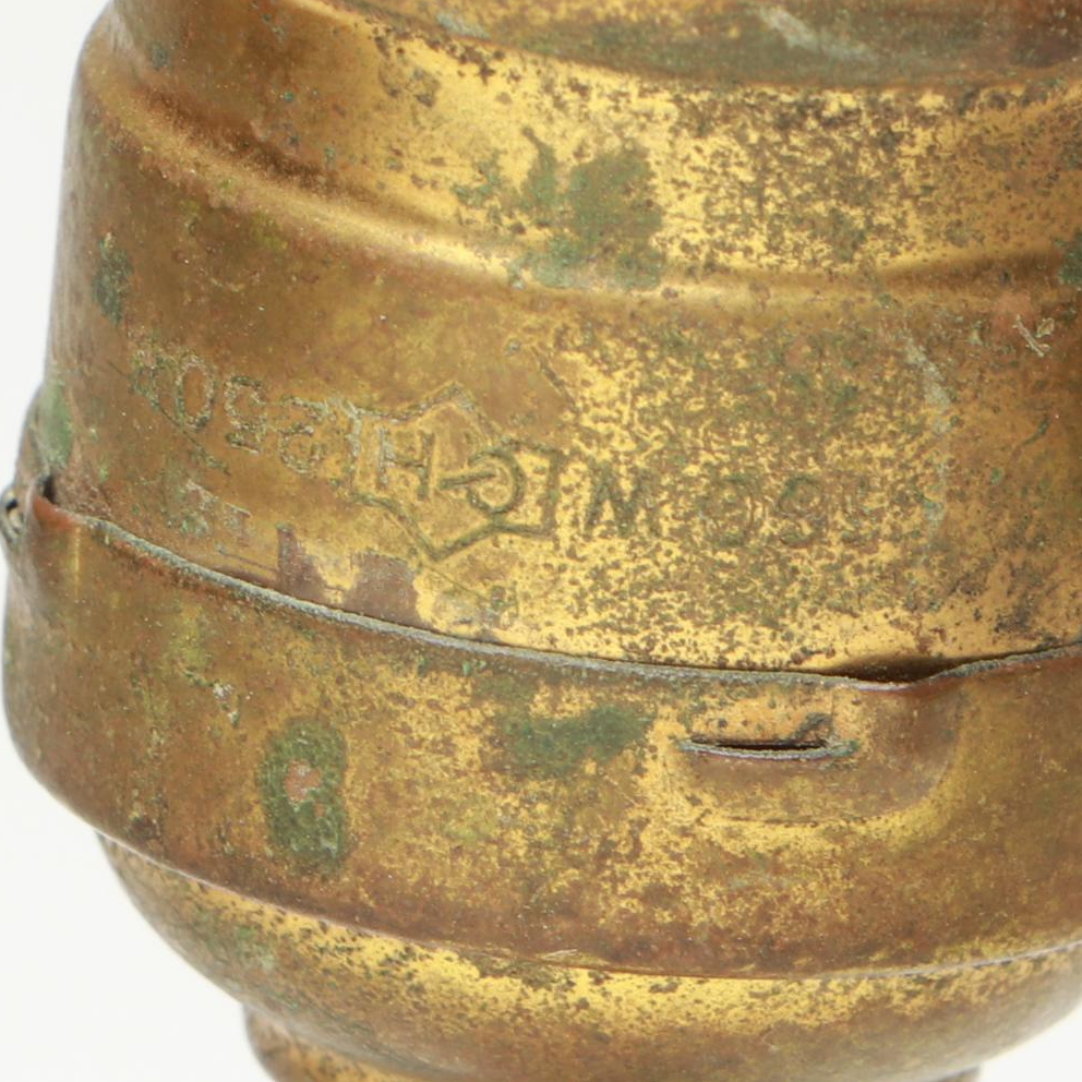 German Style Figural Porcelain Lamps with Linen Bell Shades