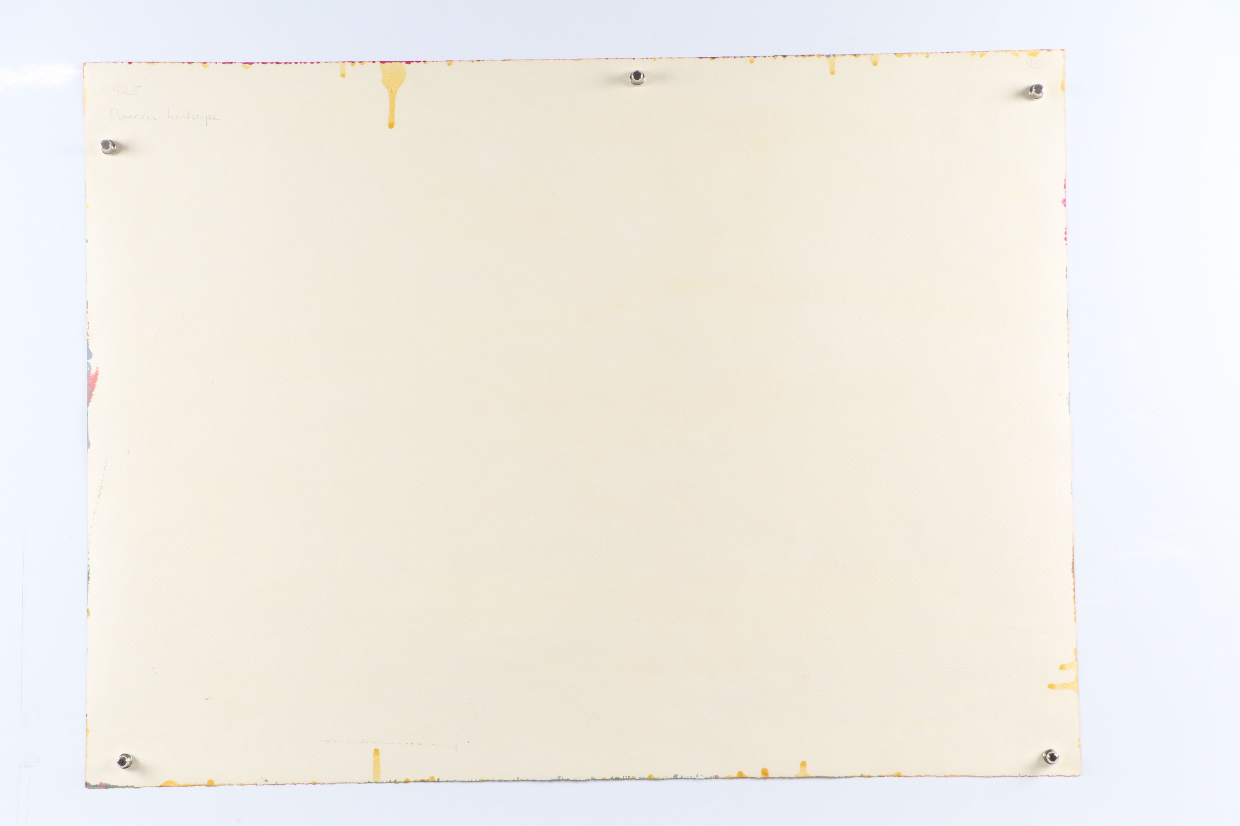 Harry Hilson Modernist Landscape Acrylic Painting, Late 20th Century