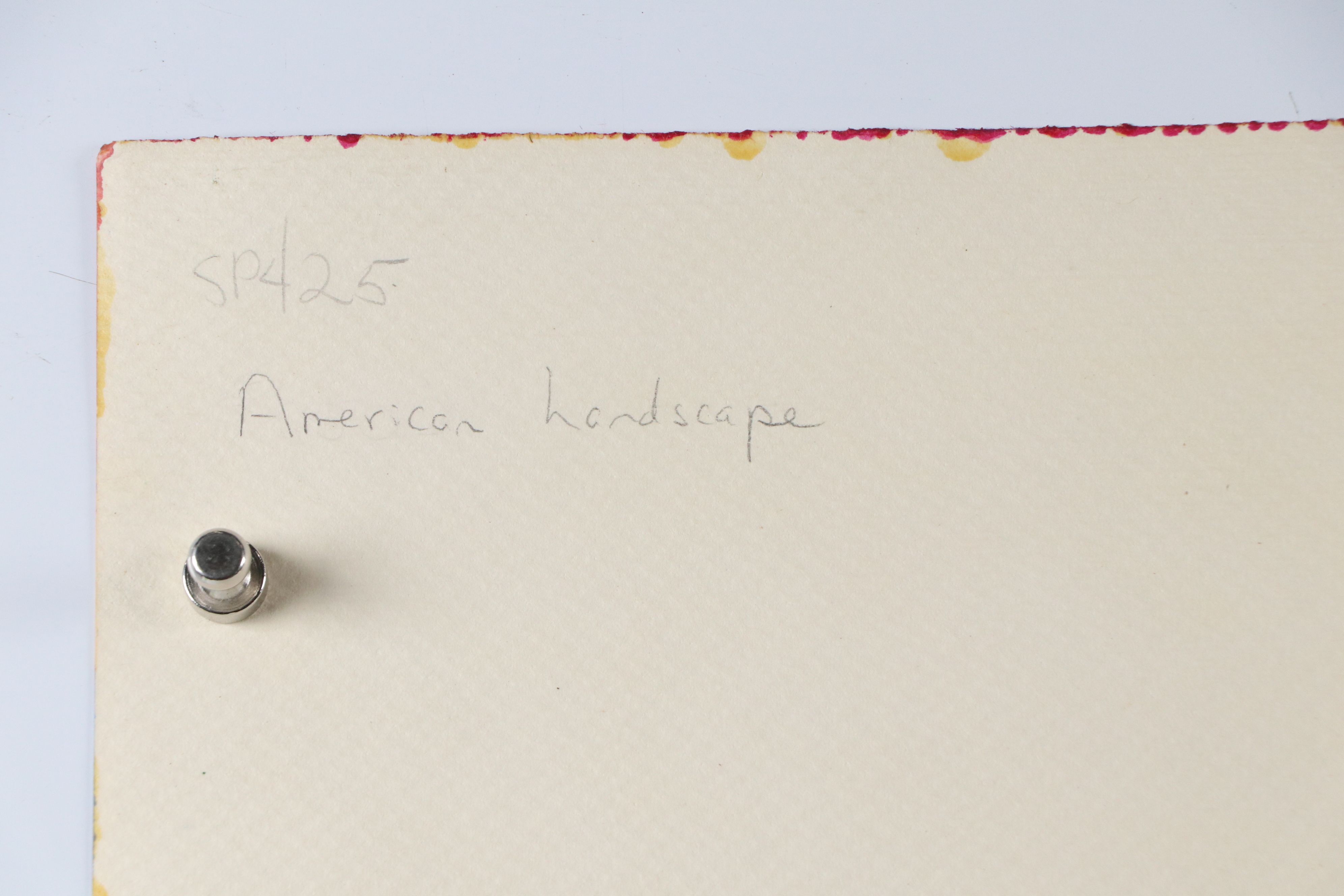 Harry Hilson Modernist Landscape Acrylic Painting, Late 20th Century