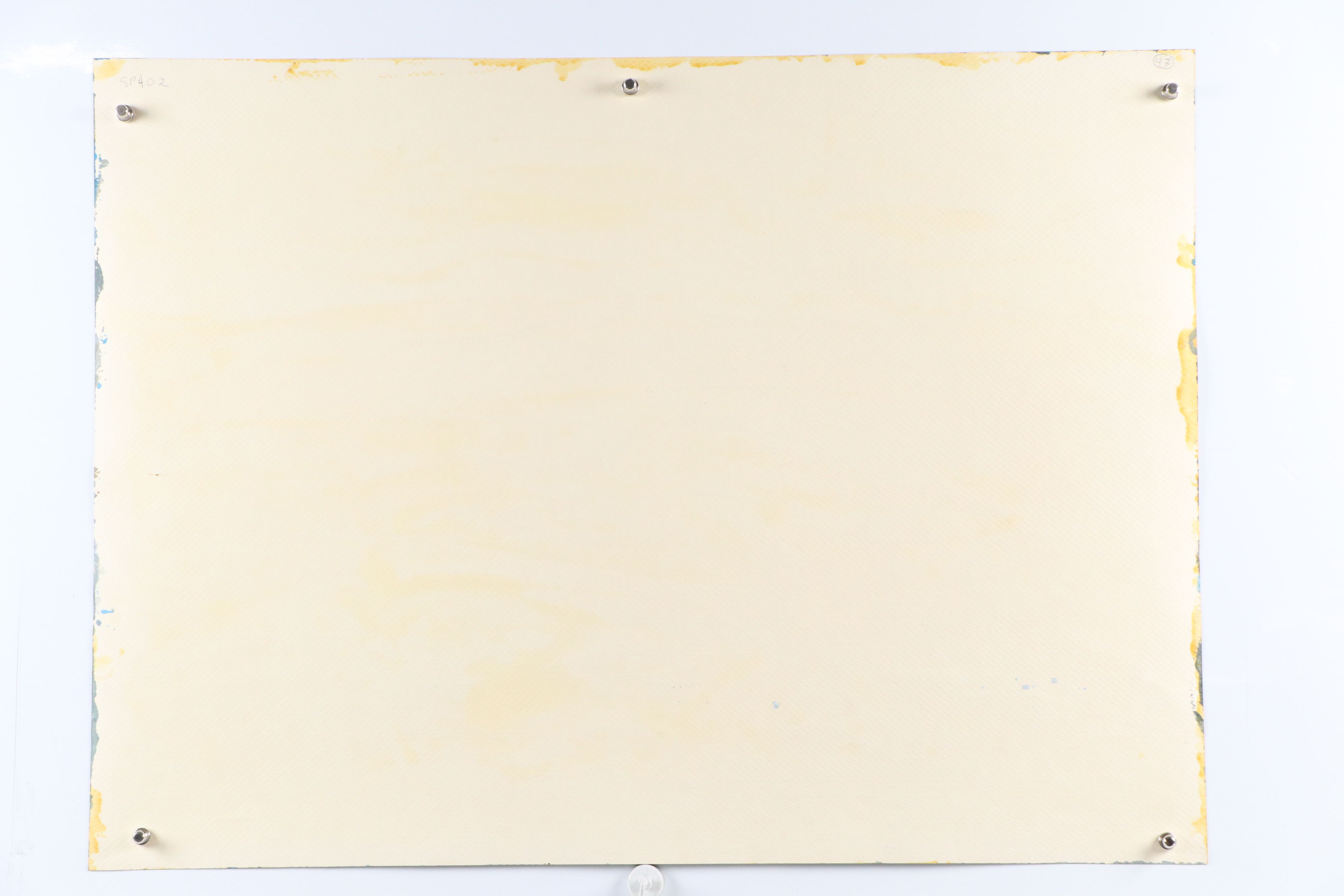 Harry Hilson Modernist Landscape Acrylic Painting, Late 20th Century