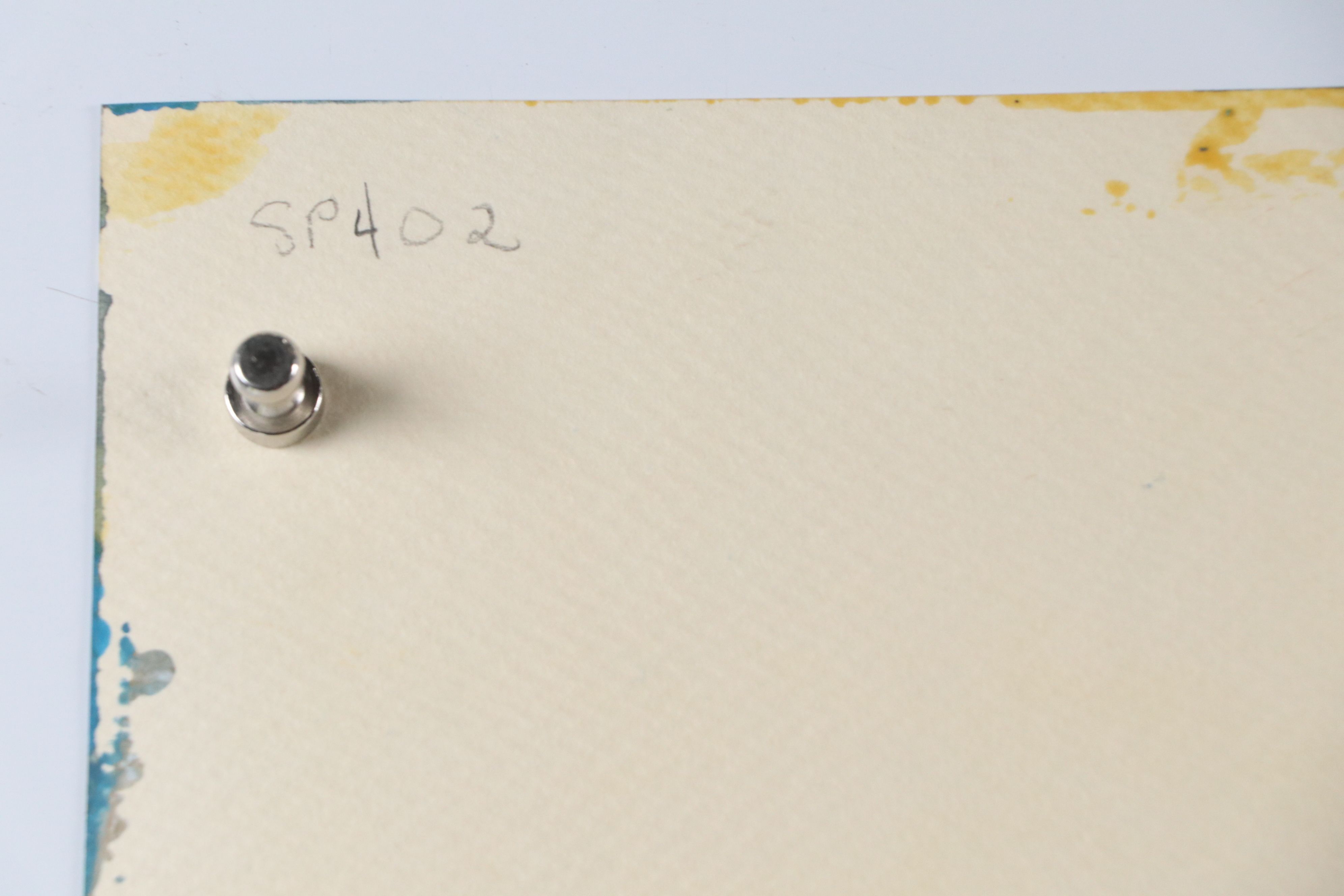 Harry Hilson Modernist Landscape Acrylic Painting, Late 20th Century