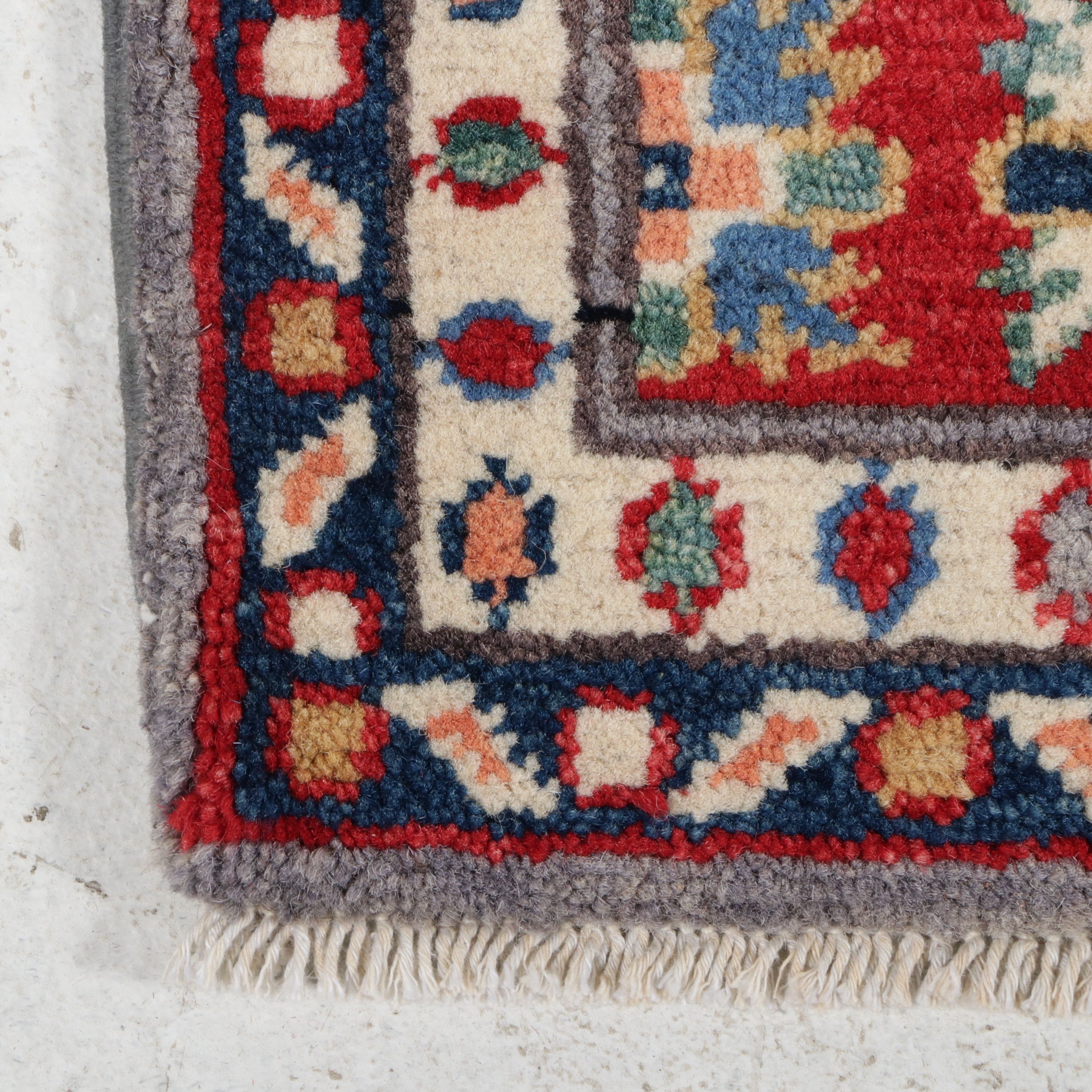 2'10 x 9'5 Hand-Knotted Afghan Kazak Carpet Runner