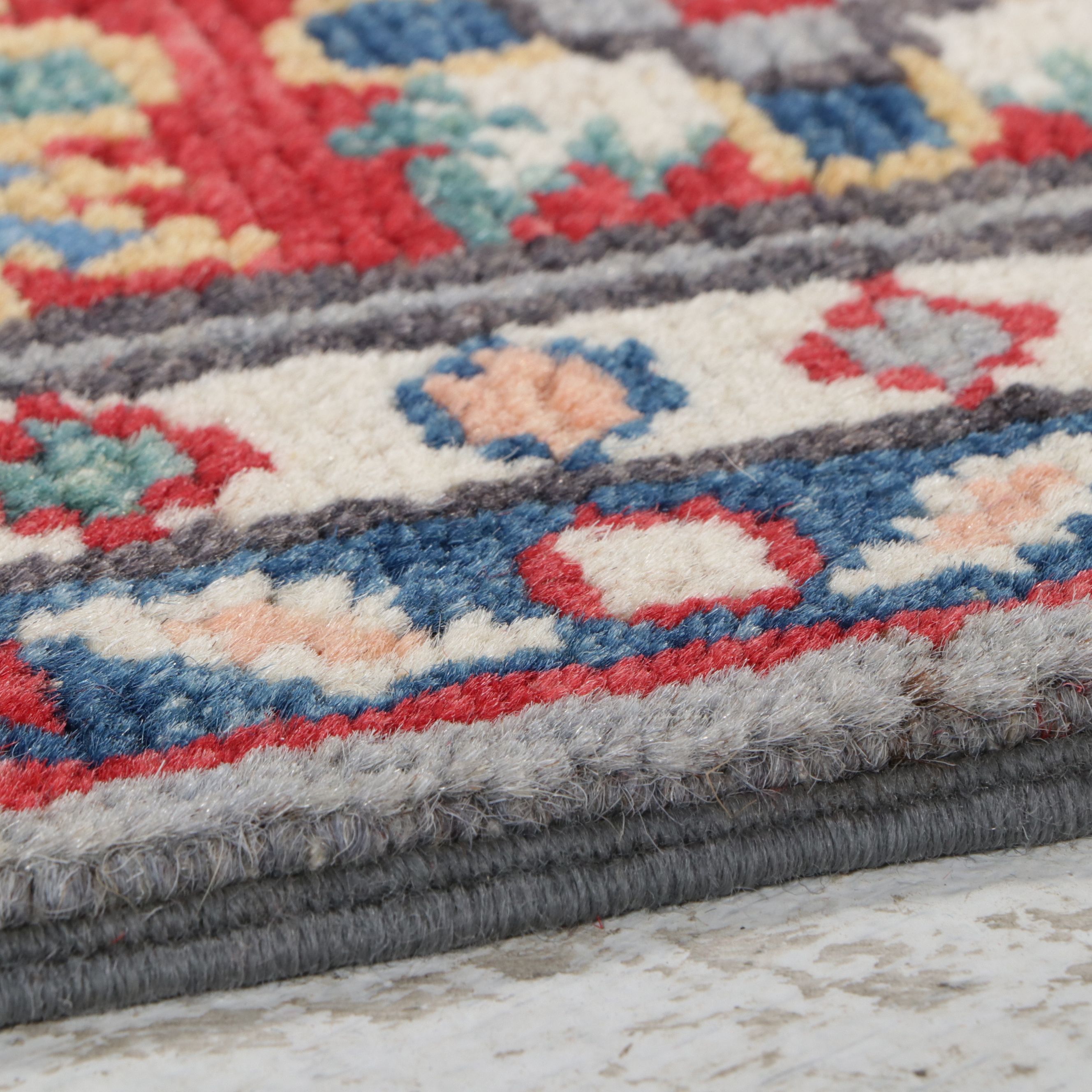 2'10 x 9'5 Hand-Knotted Afghan Kazak Carpet Runner