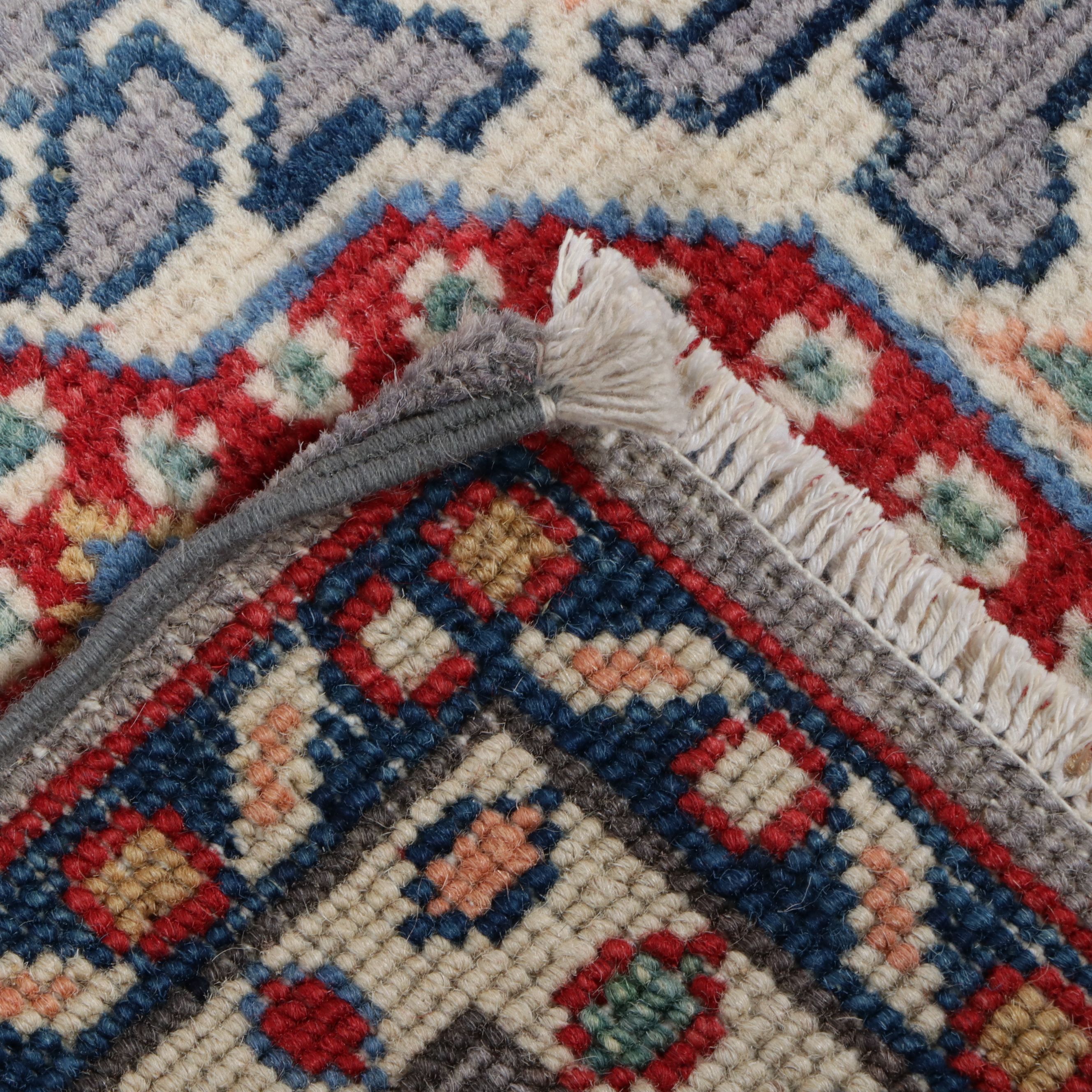 2'10 x 9'5 Hand-Knotted Afghan Kazak Carpet Runner