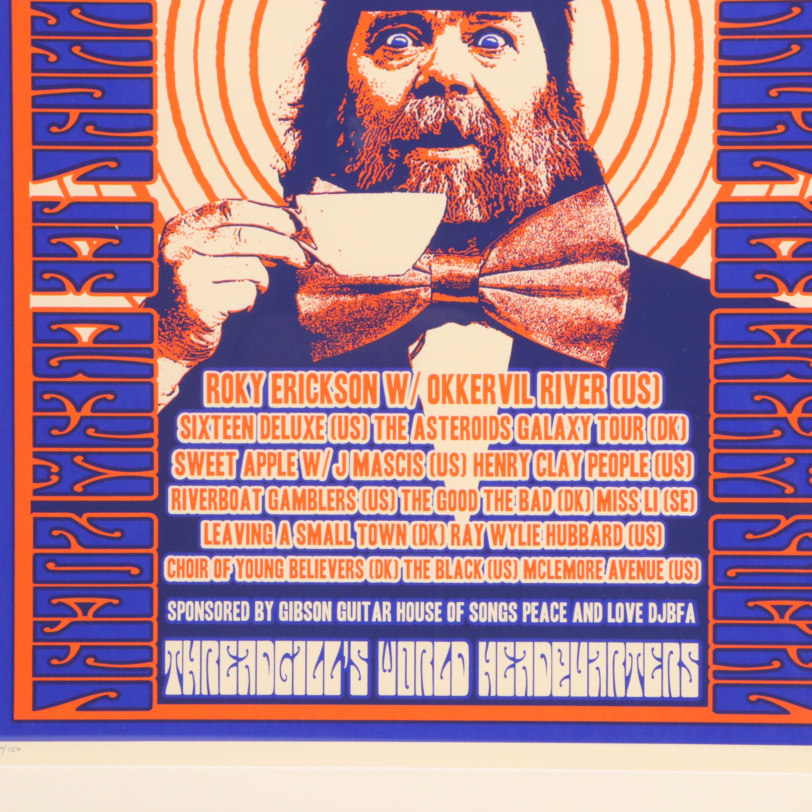Roky Erickson Serigraph Concert Poster