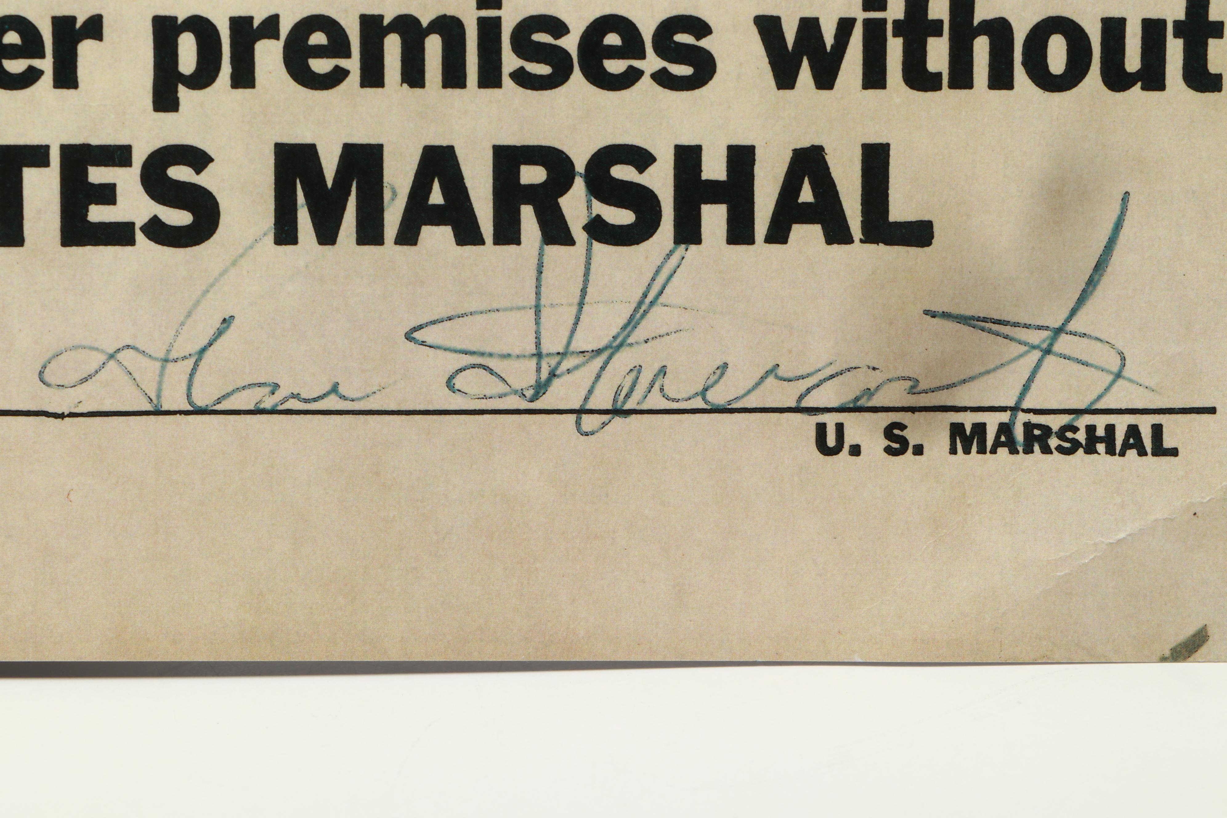 Prohibition Style Whisky Prescription Form with Reproduction Sign