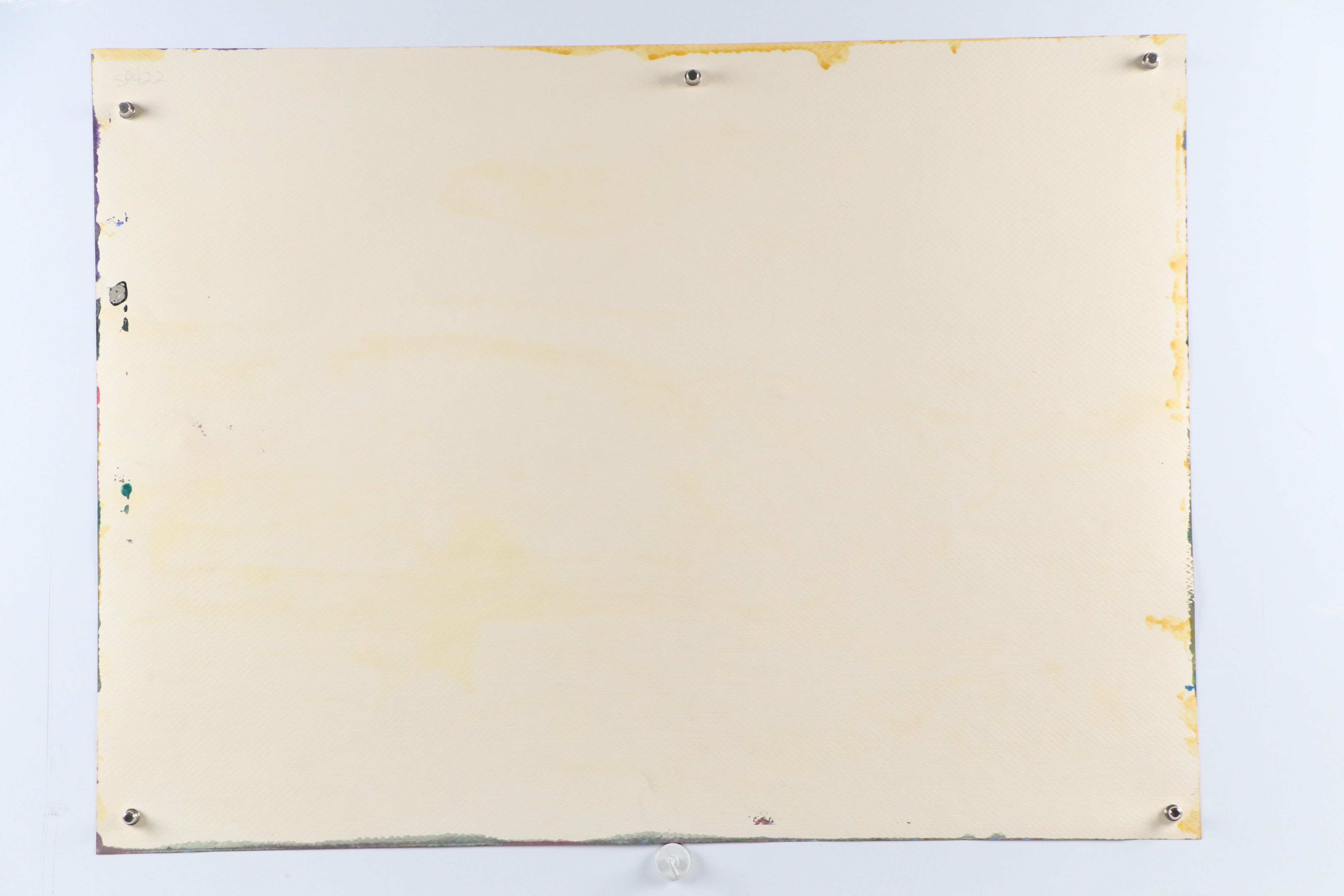 Harry Hilson Modernist Landscape Acrylic Painting, Late 20th Century