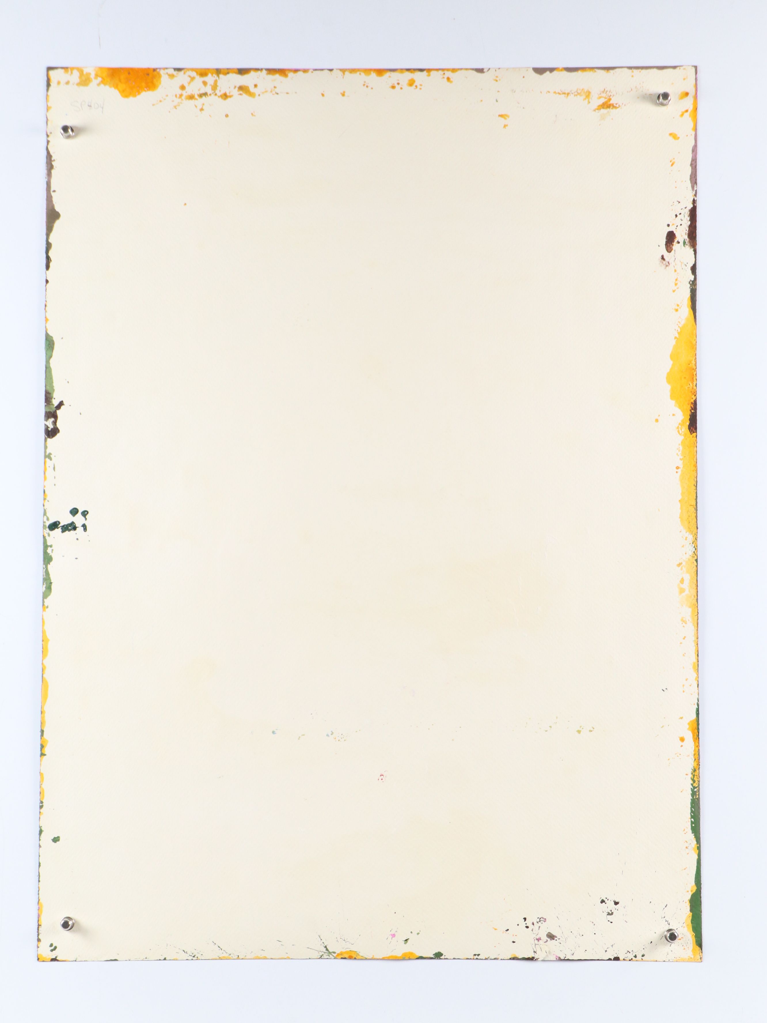 Harry Hilson Modernist Landscape Acrylic Painting "Fall," Late 20th Century