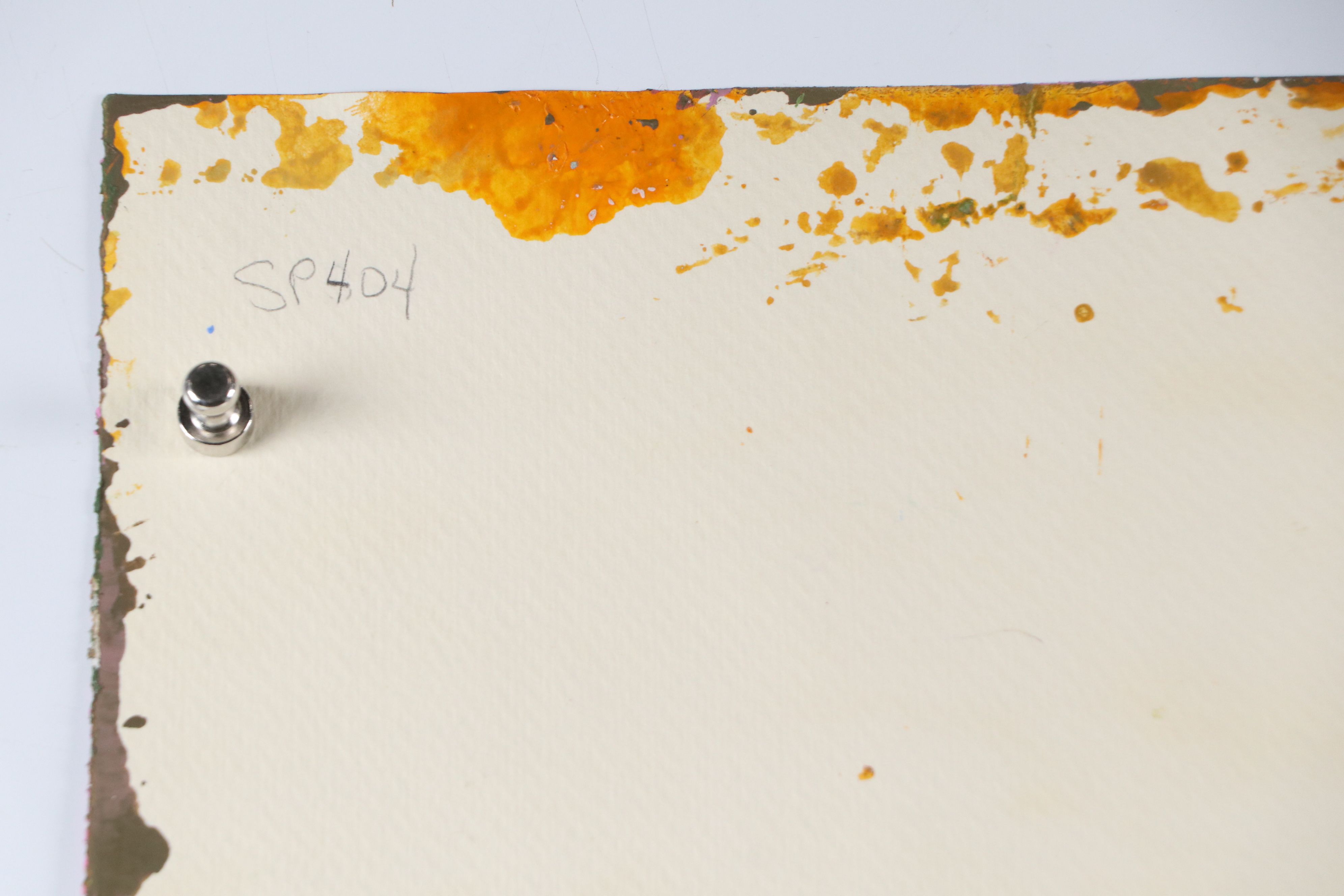 Harry Hilson Modernist Landscape Acrylic Painting "Fall," Late 20th Century