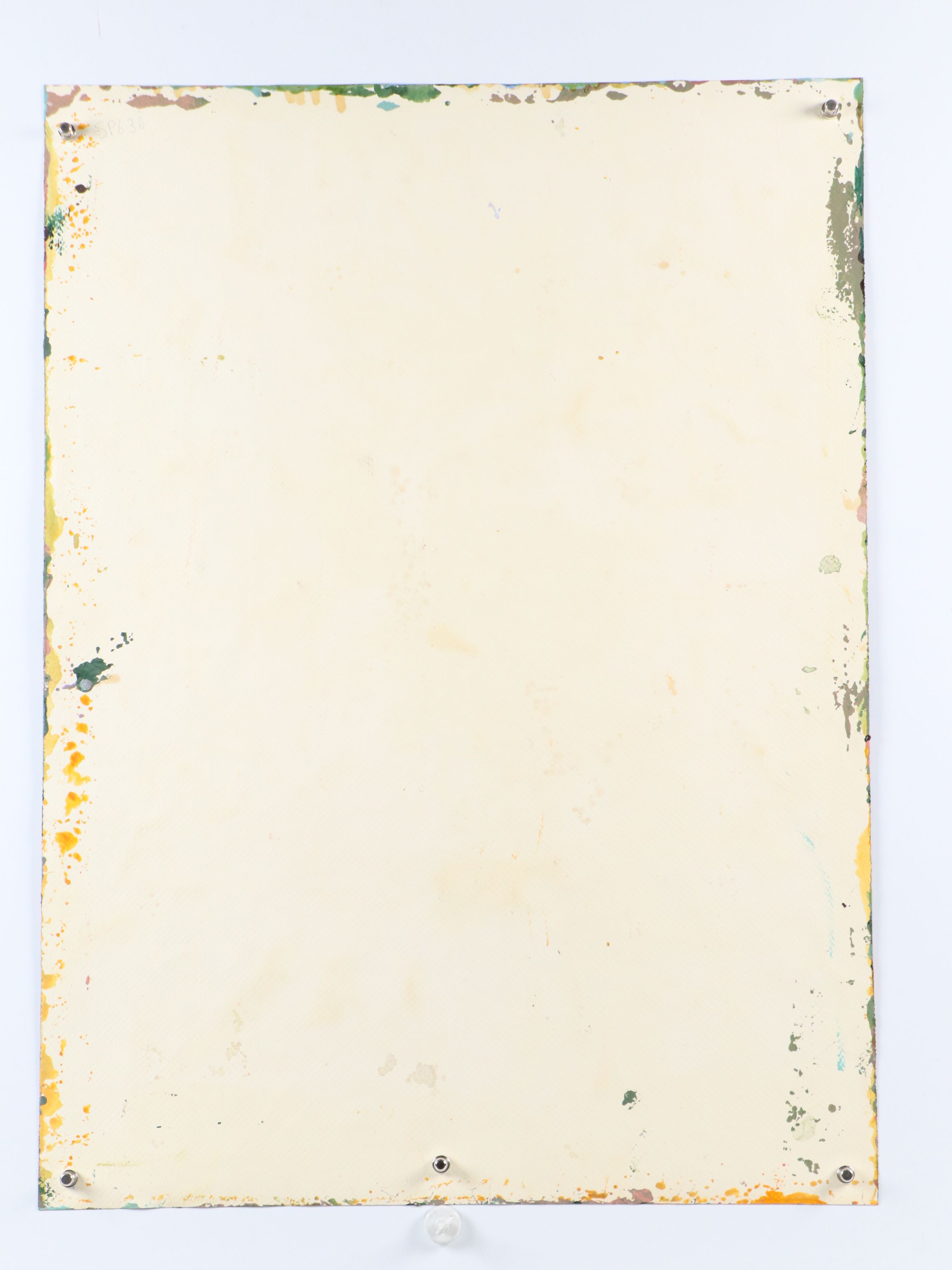 Harry Hilson Modernist Landscape Acrylic Painting, Late 20th Century