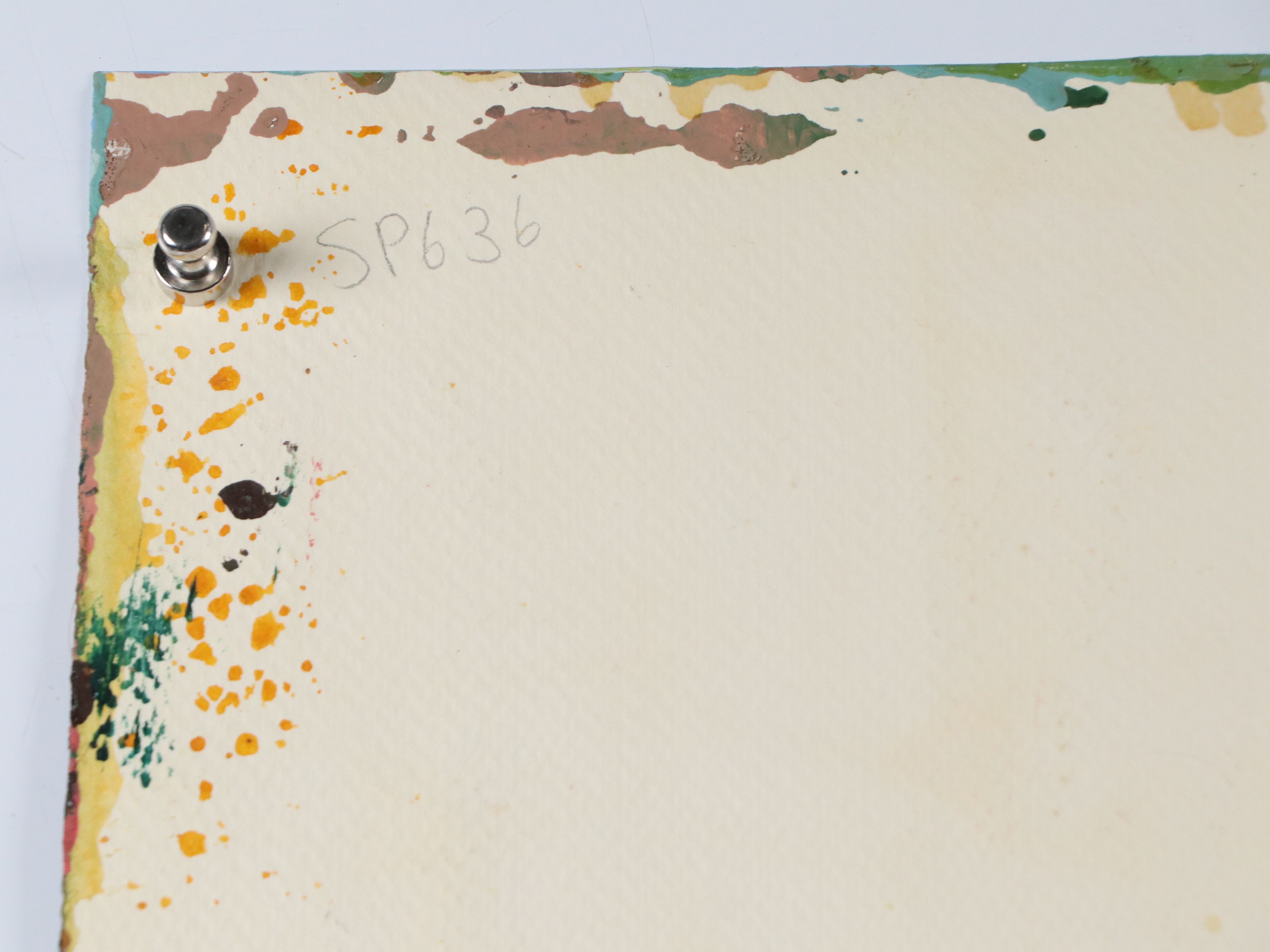 Harry Hilson Modernist Landscape Acrylic Painting, Late 20th Century