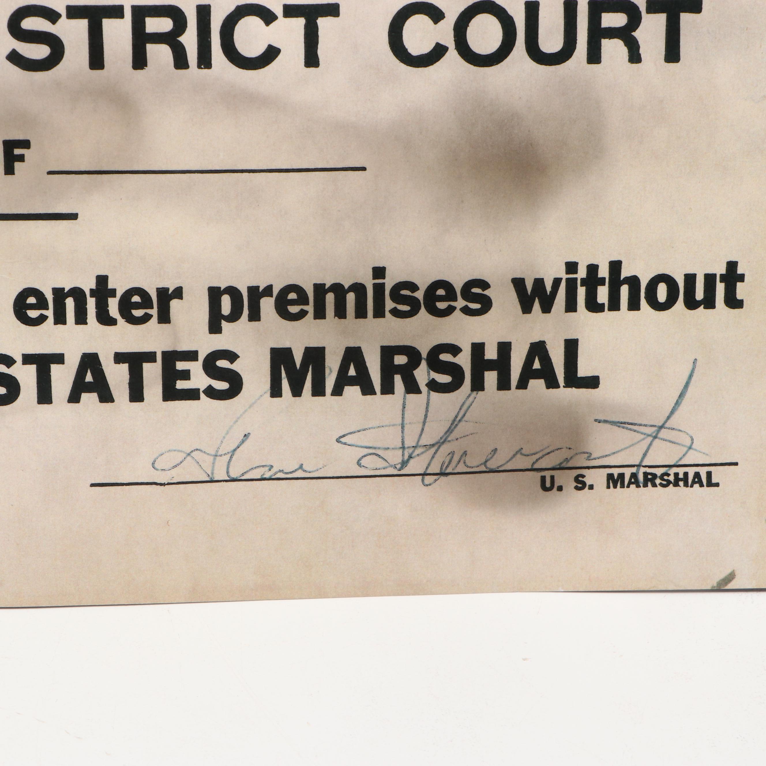 Prohibition Style Whisky Prescription Form with Reproduction Sign
