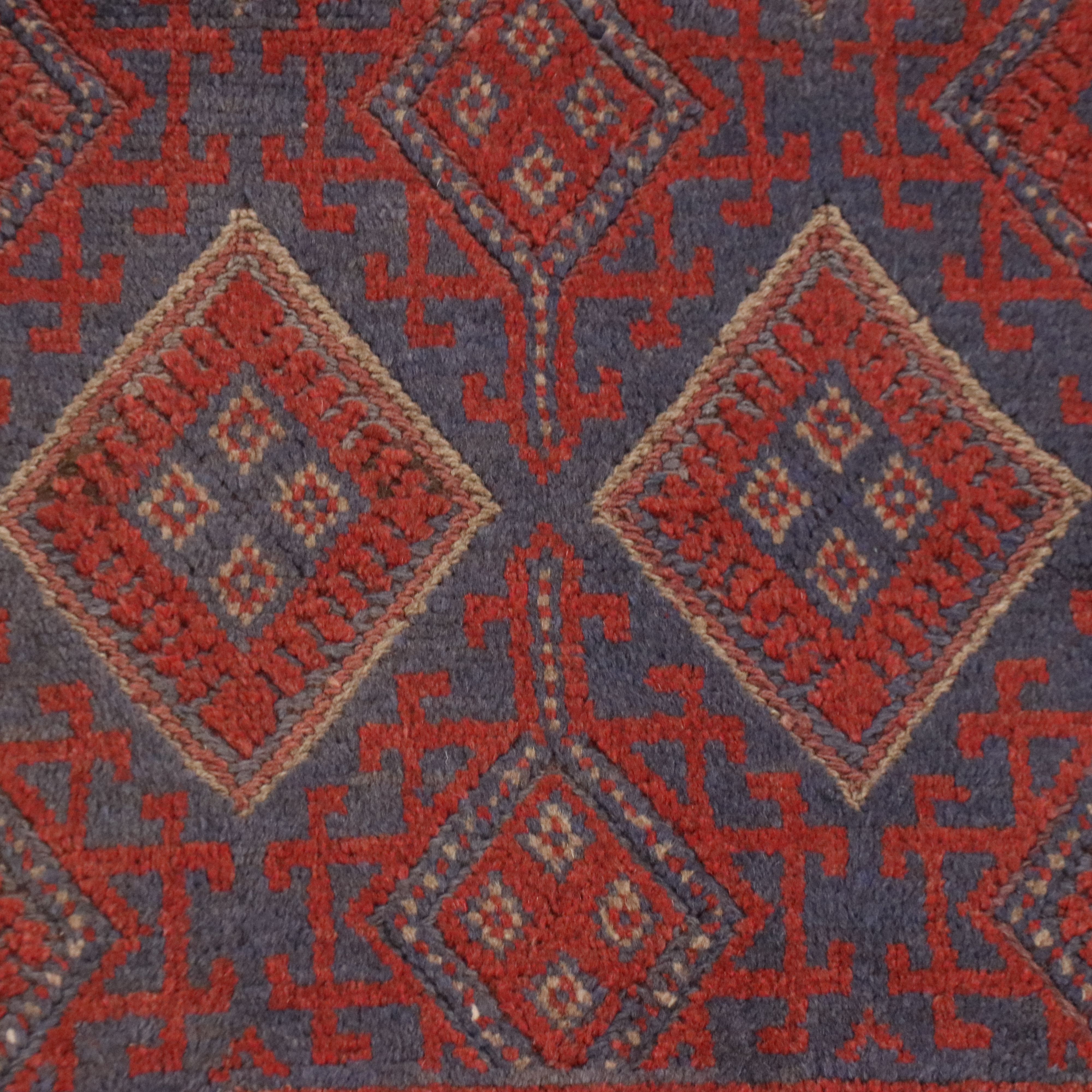 2'1 x 8'1 Hand-Knotted Afghan Mashwani Carpet Runner
