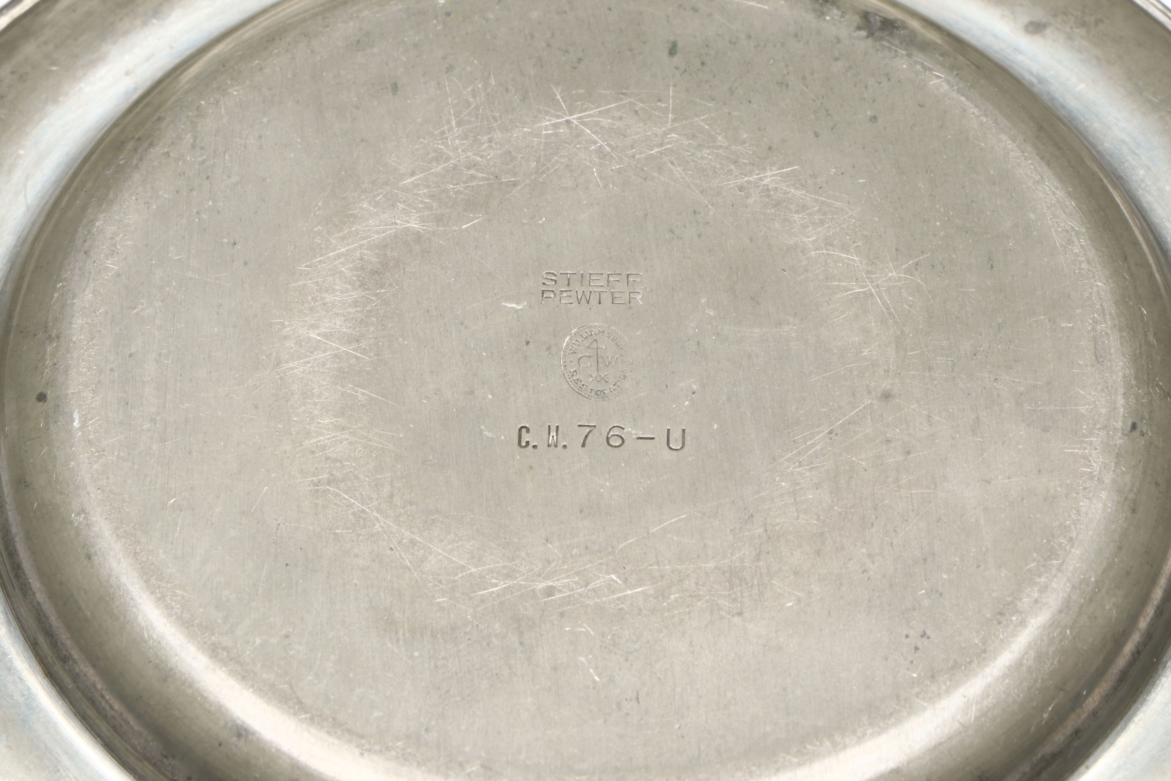 Stieff "Williamsburg", Kayserzinn and More Pewter Tableware and Candle Holders