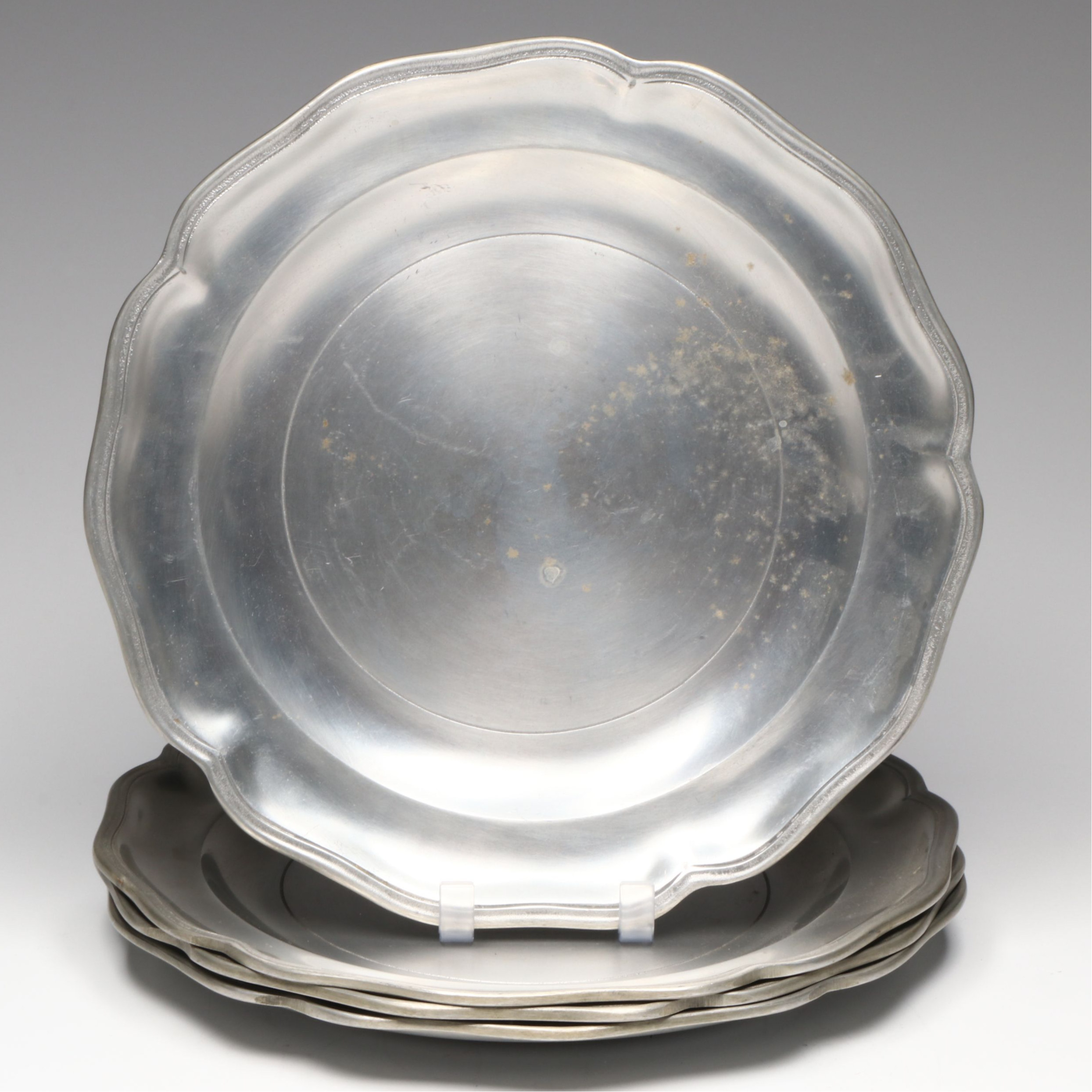 Stieff "Williamsburg", Kayserzinn and More Pewter Tableware and Candle Holders