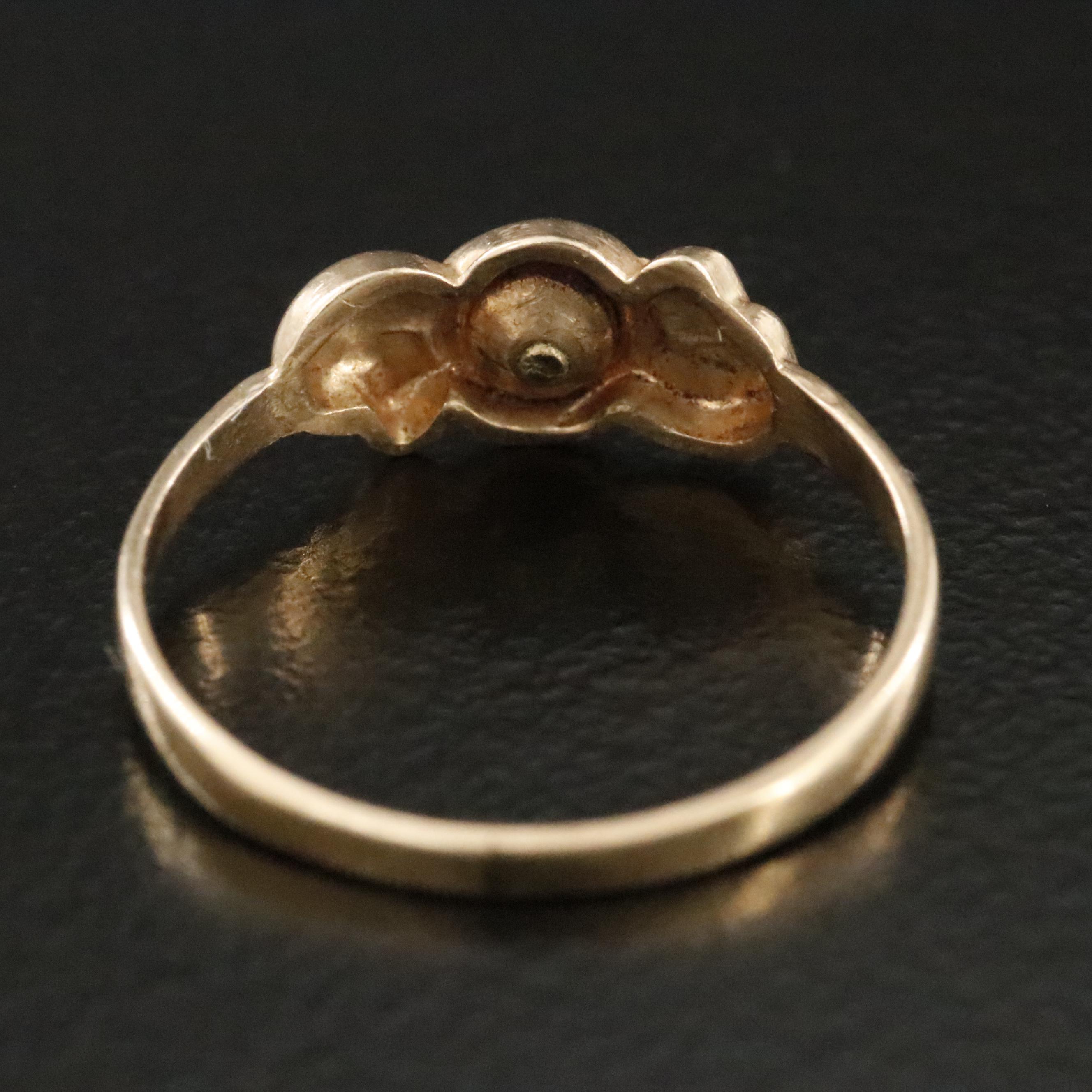 10K Imitation Turquoise Ring