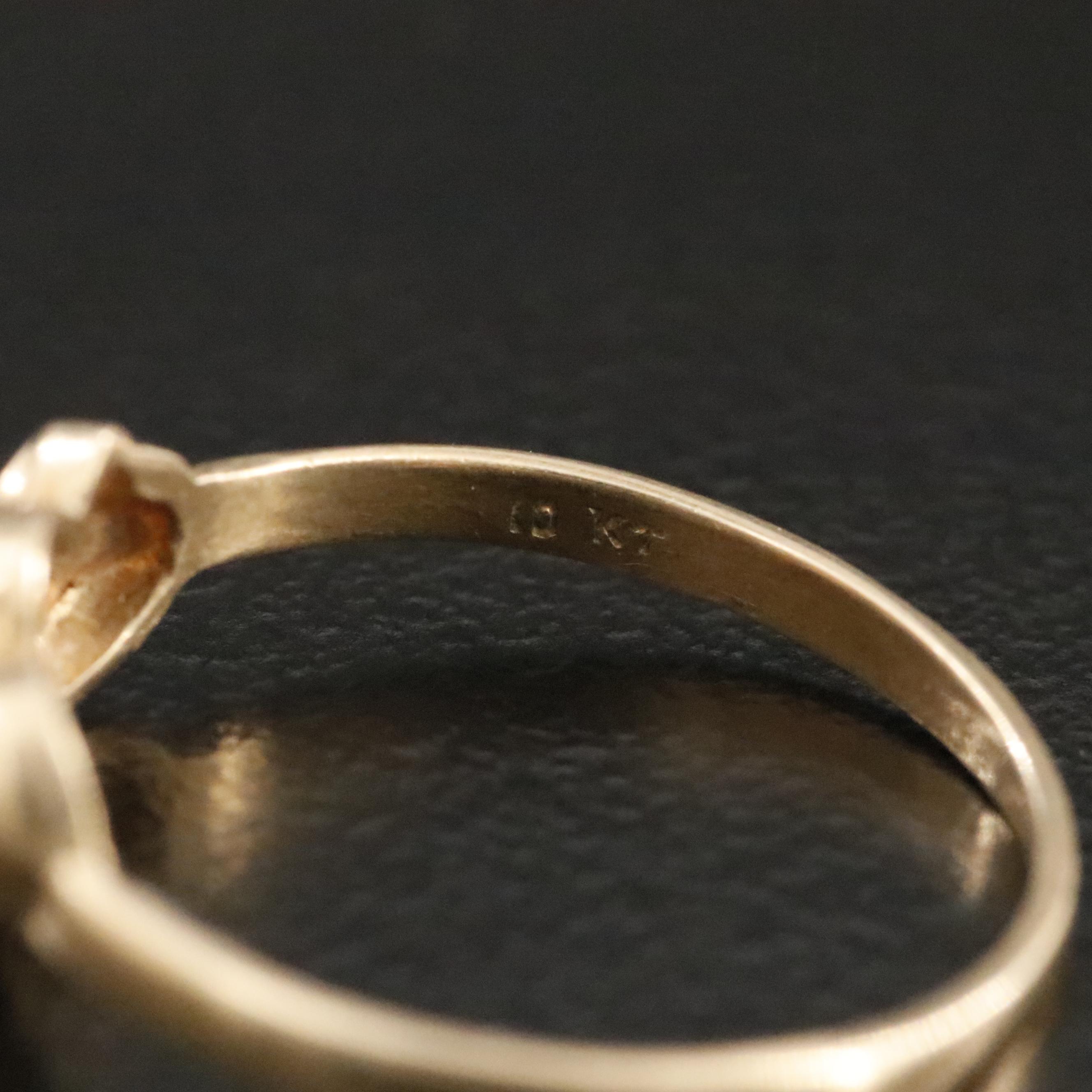 10K Imitation Turquoise Ring