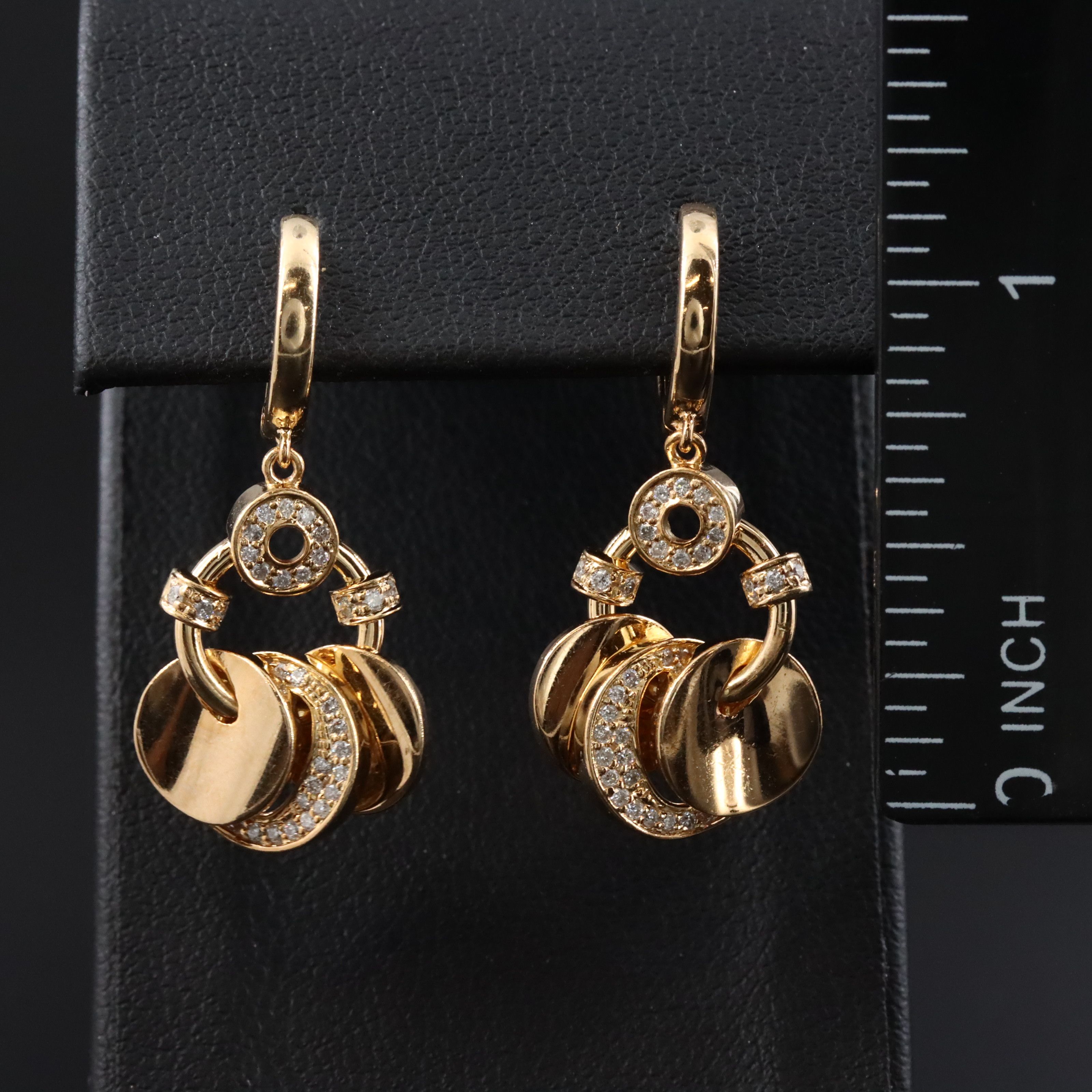 14K 0.25 CTW Diamond Drop Earrings