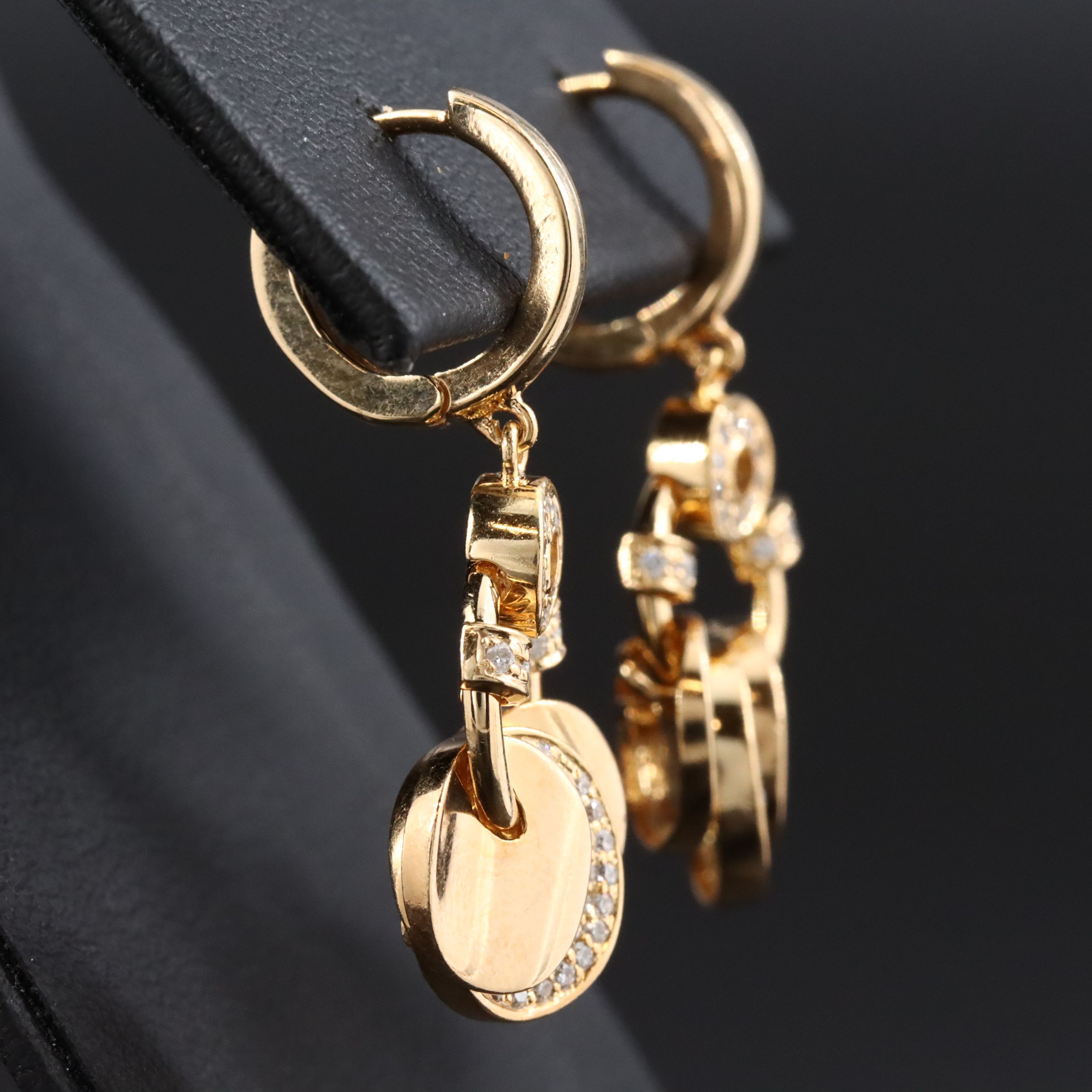 14K 0.25 CTW Diamond Drop Earrings