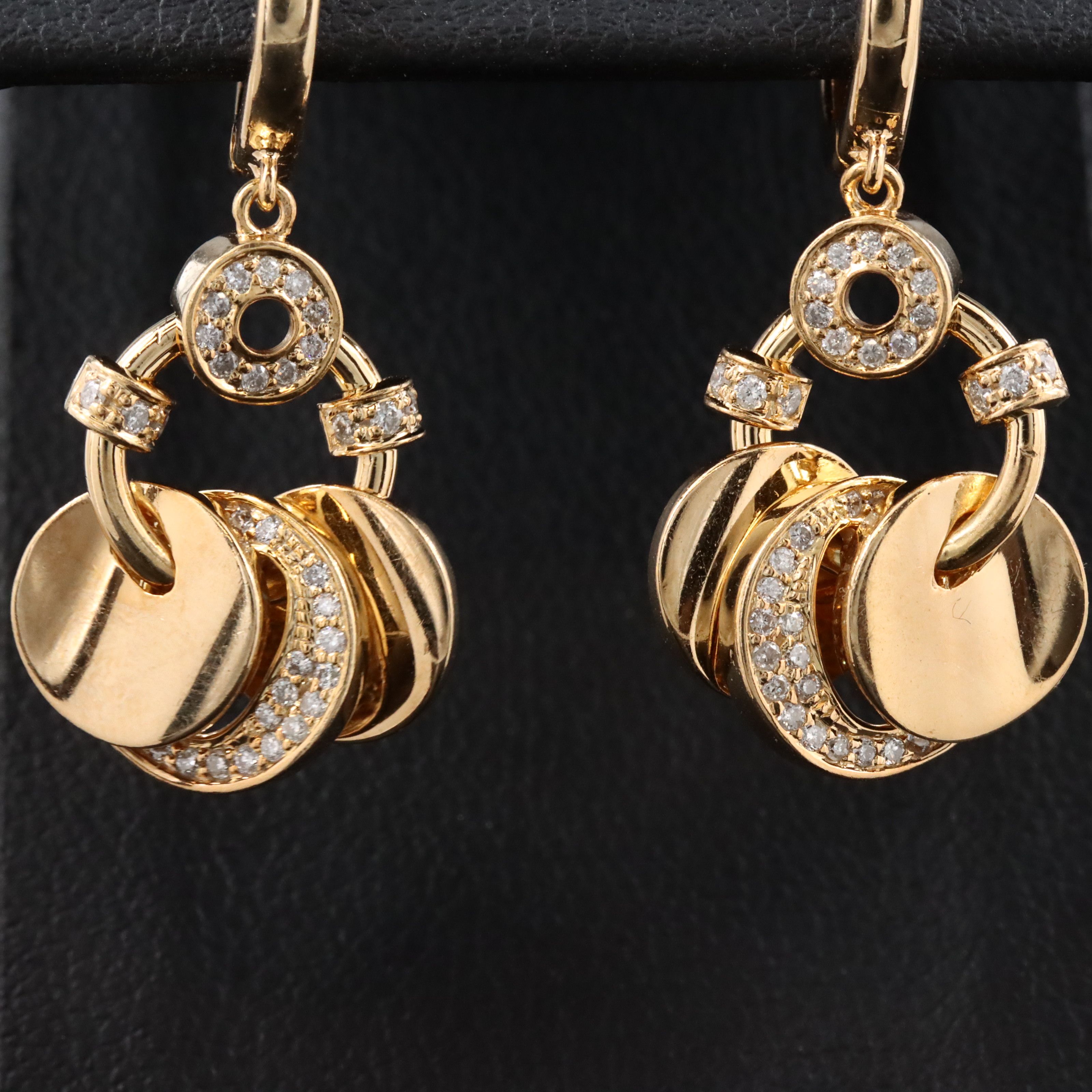 14K 0.25 CTW Diamond Drop Earrings