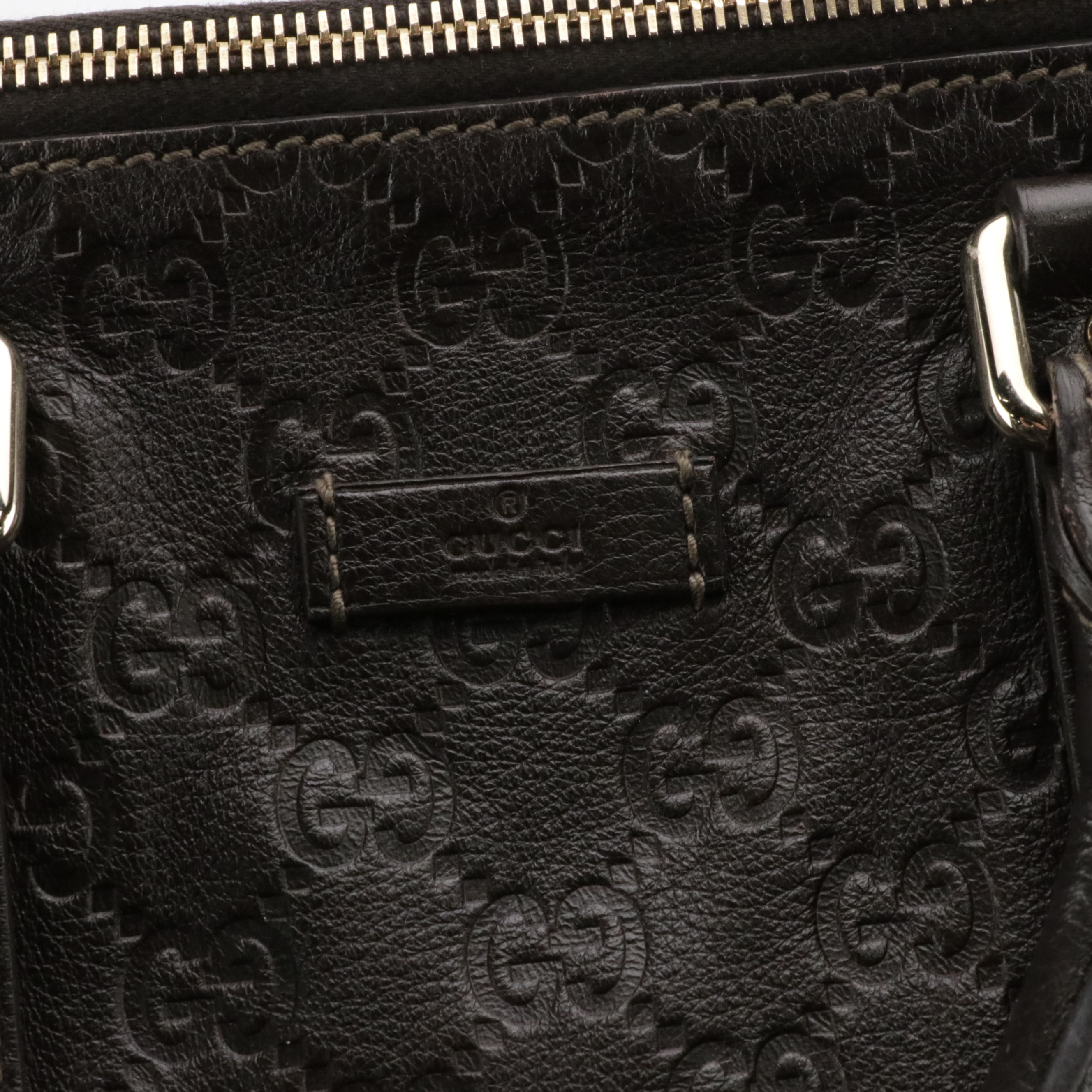 Gucci Joy Duffle Bag in Dark Brown Guccissima Leather