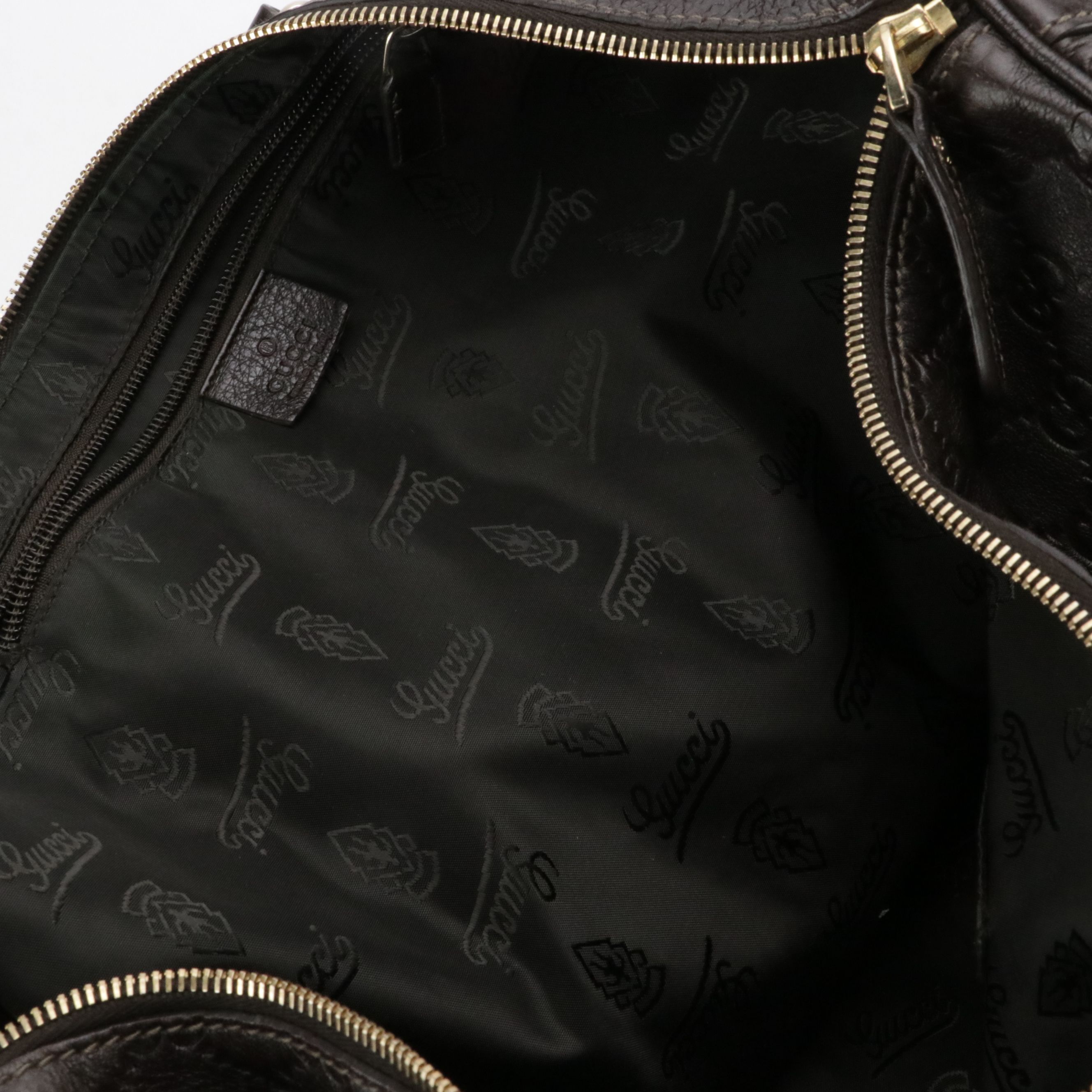 Gucci Joy Duffle Bag in Dark Brown Guccissima Leather