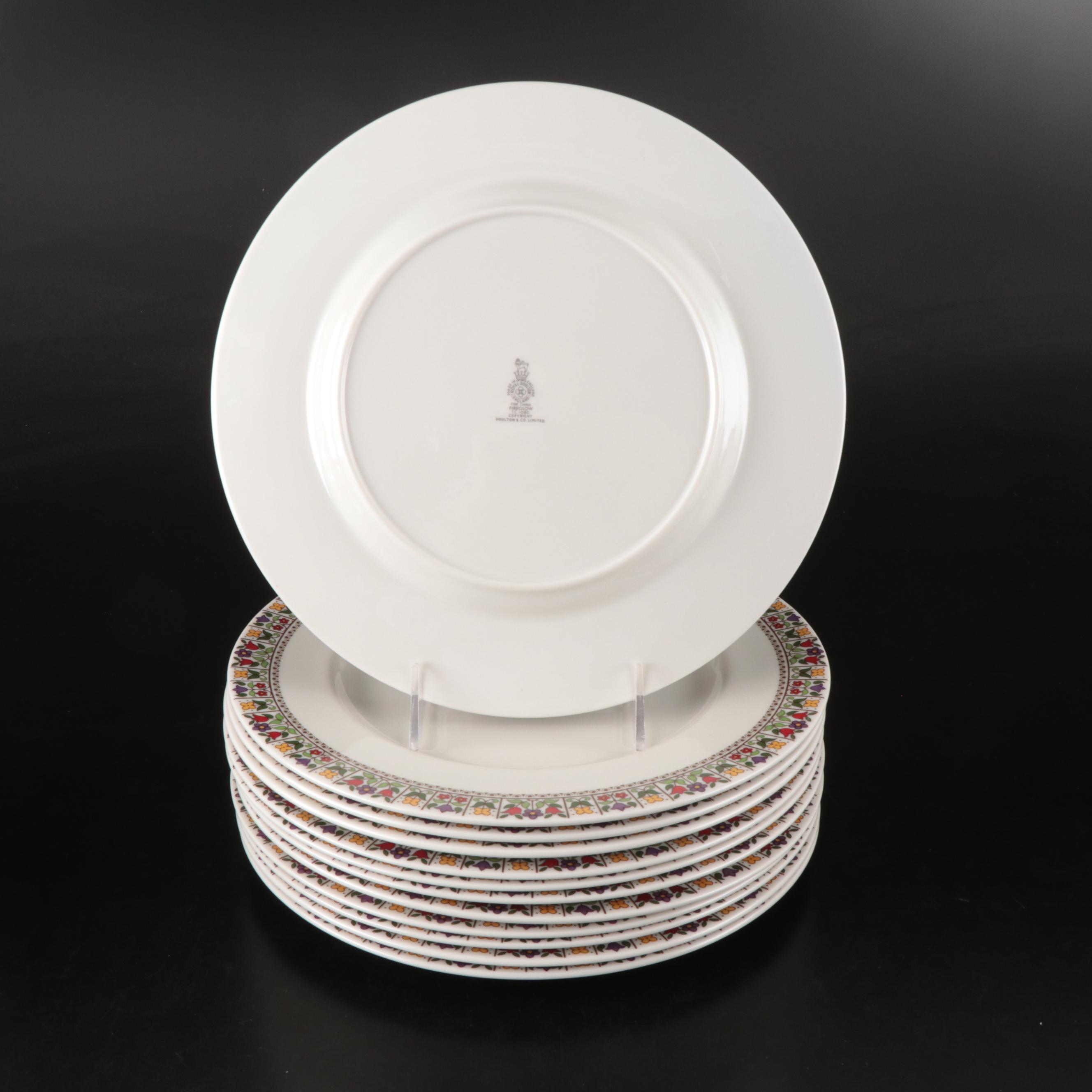 Royal Doulton "Fireglow" Covered Casserole Dish and More Dinnerware, 1971-1982