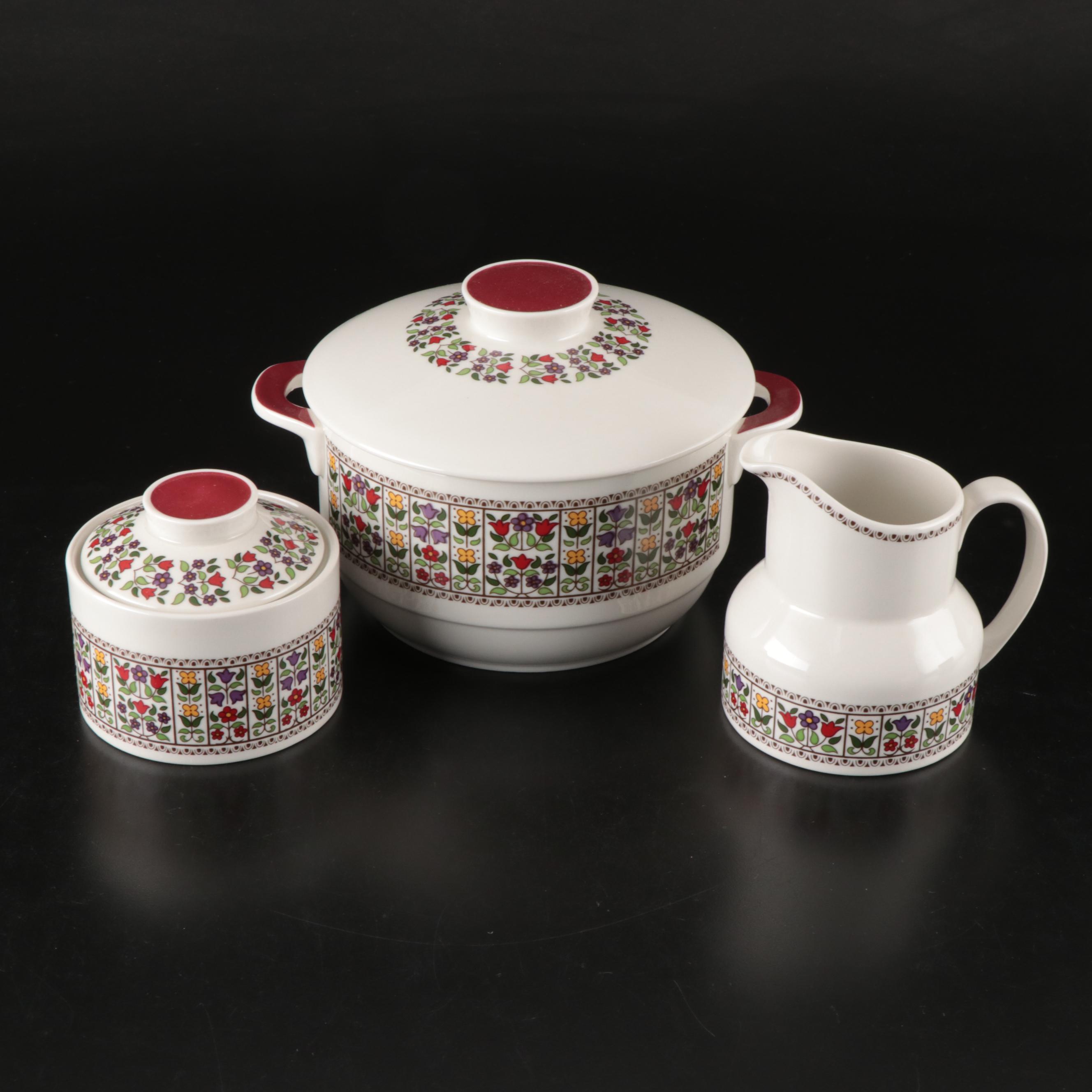 Royal Doulton "Fireglow" Covered Casserole Dish and More Dinnerware, 1971-1982