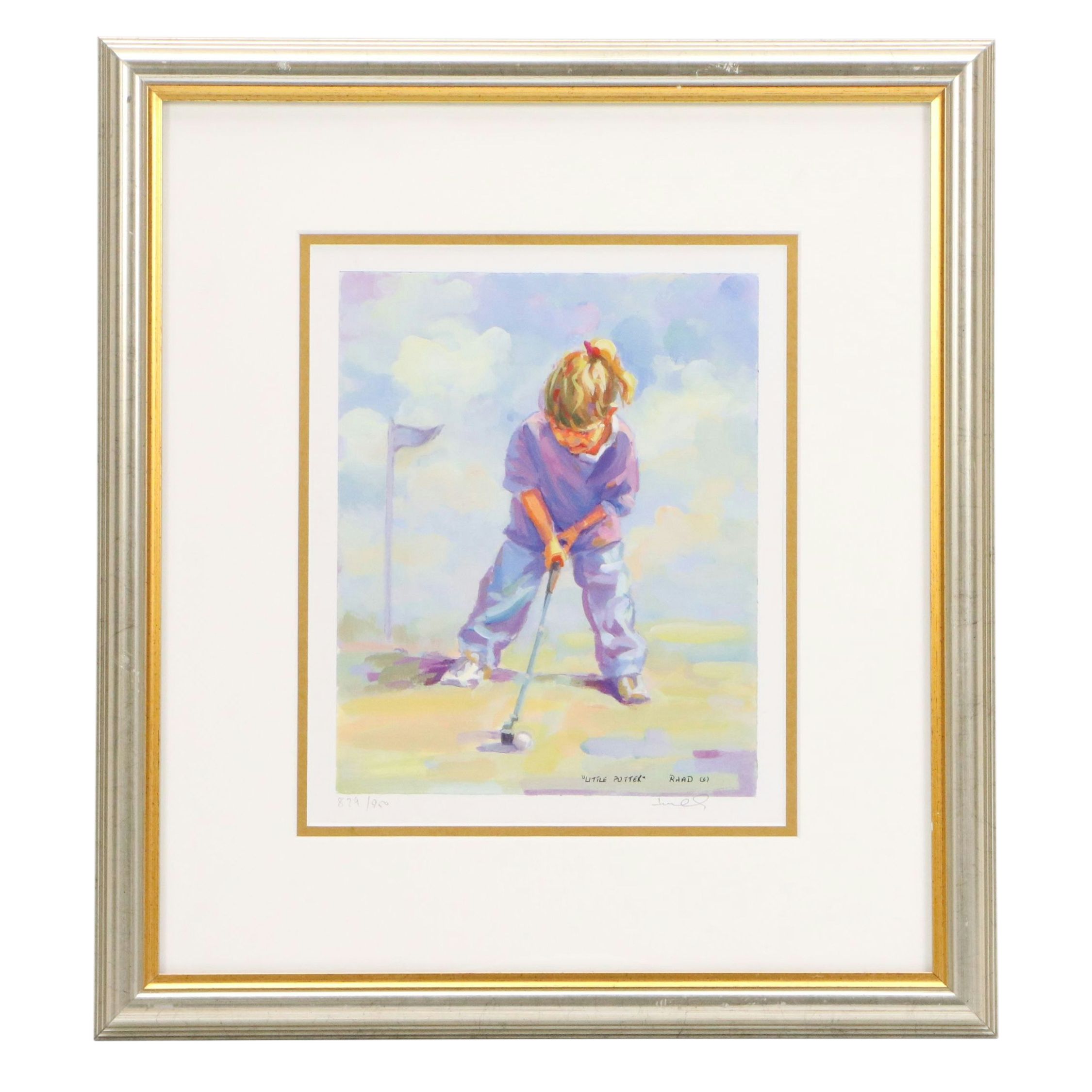 Lucelle Raad Serigraph "Little Putter"