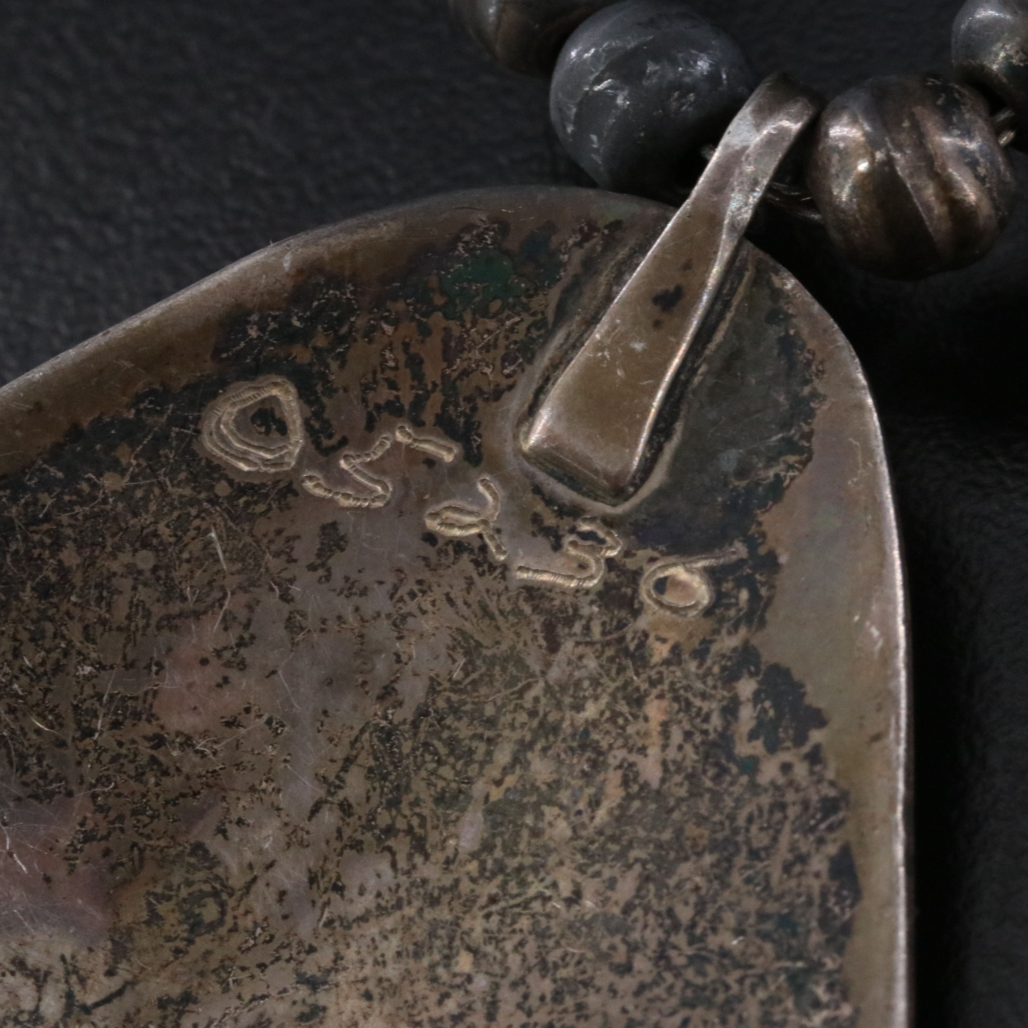 Southwestern Sterling Tree Overlay Necklace Including Turquoise