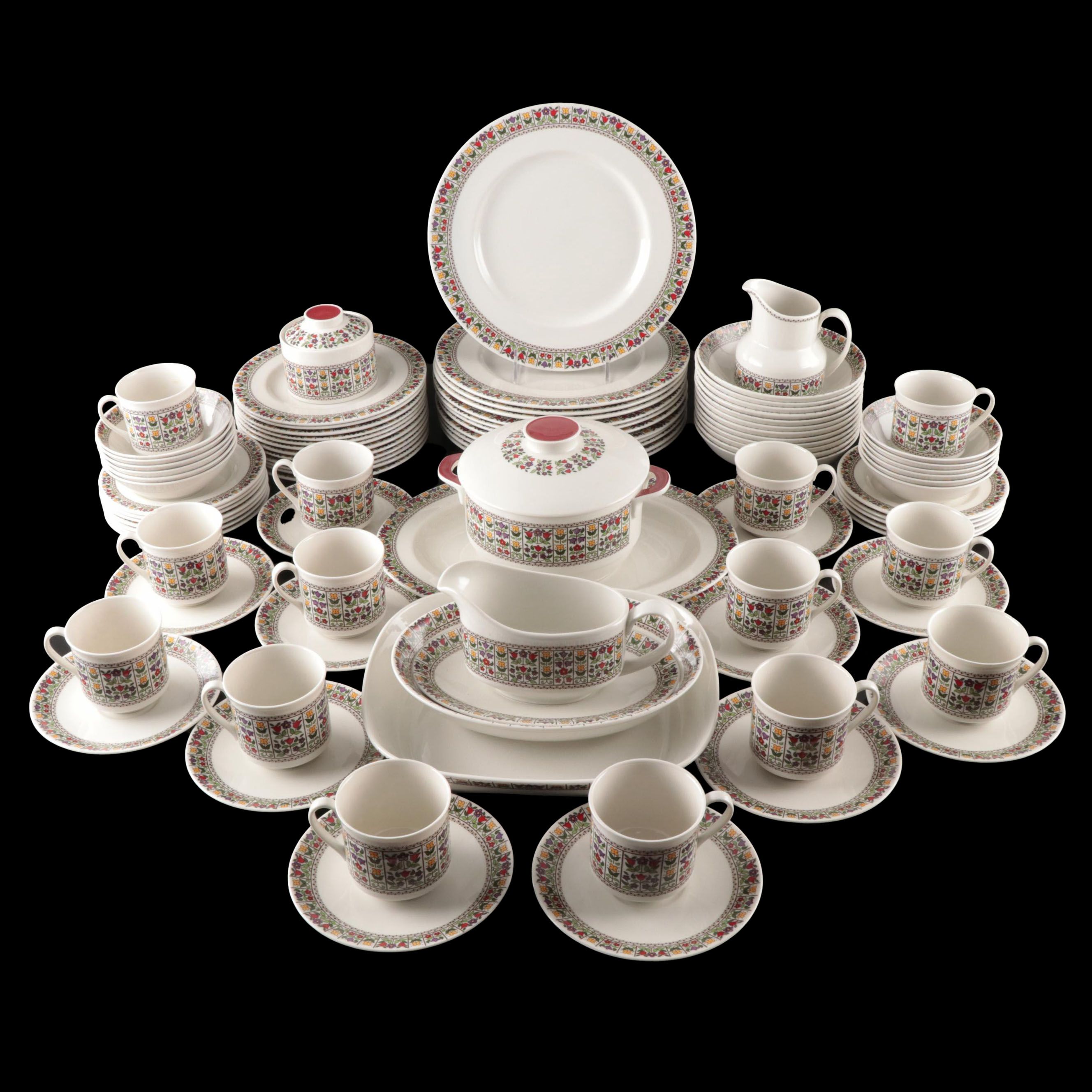 Royal Doulton "Fireglow" Covered Casserole Dish and More Dinnerware, 1971-1982