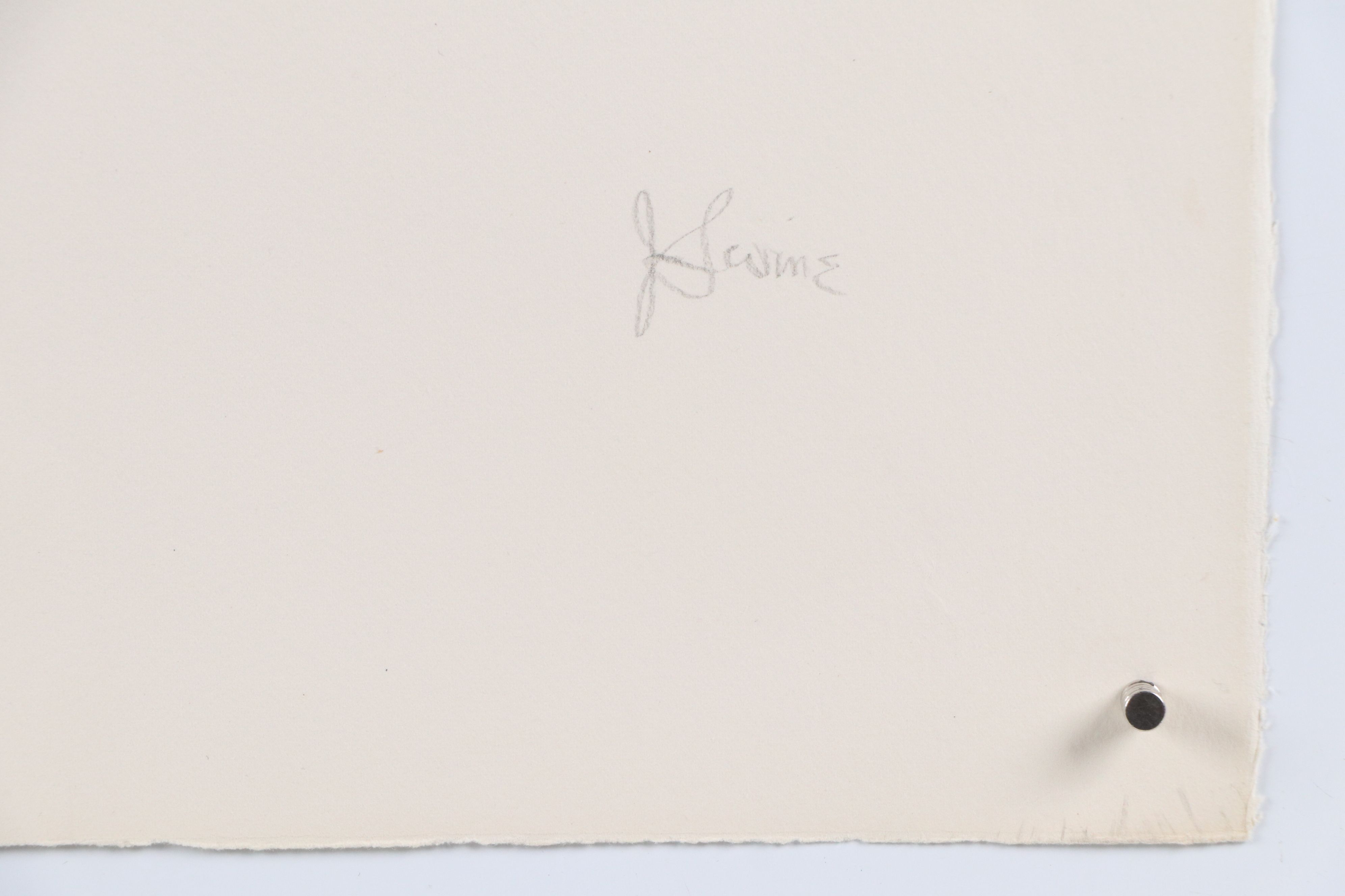 Jack Levine Lithograph "Marianne and the Goddess of Liberty," 1967