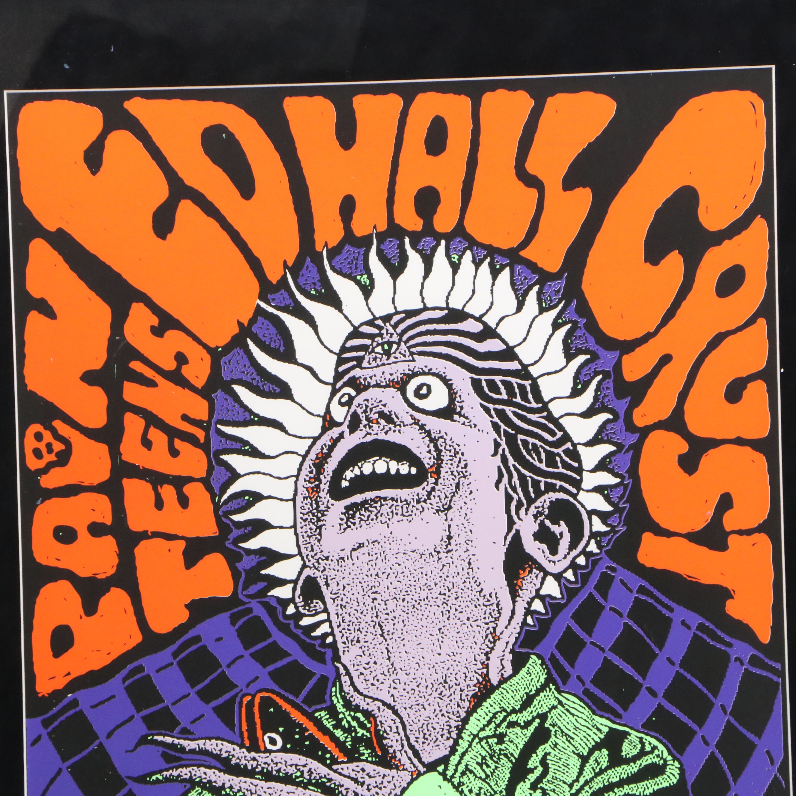 Frank Kozik "Pain Teens Ed Hall Crust" Screenprint Concert Poster