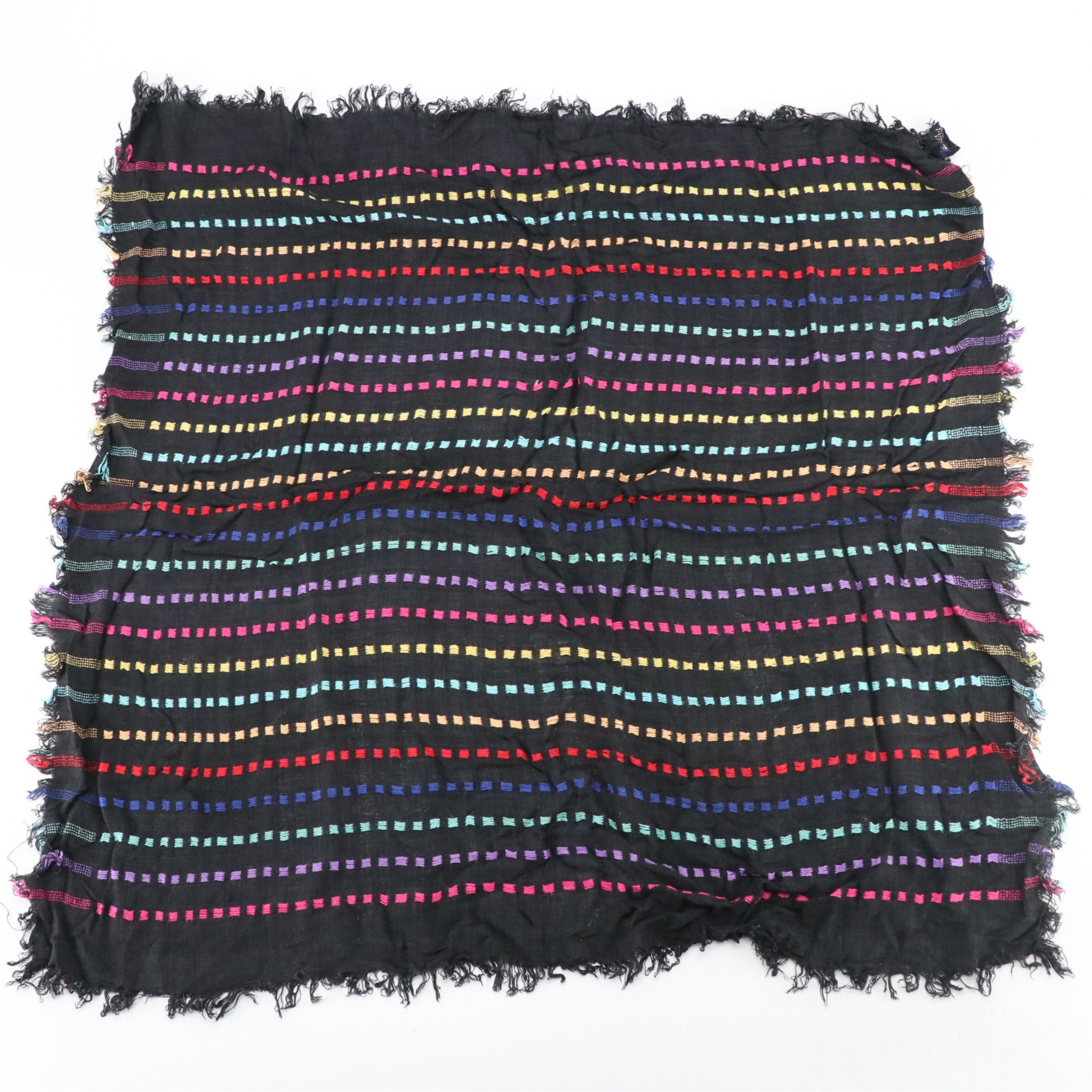 The Met Wool and Silk Blend with Pashmina and Other Fringe Scarves