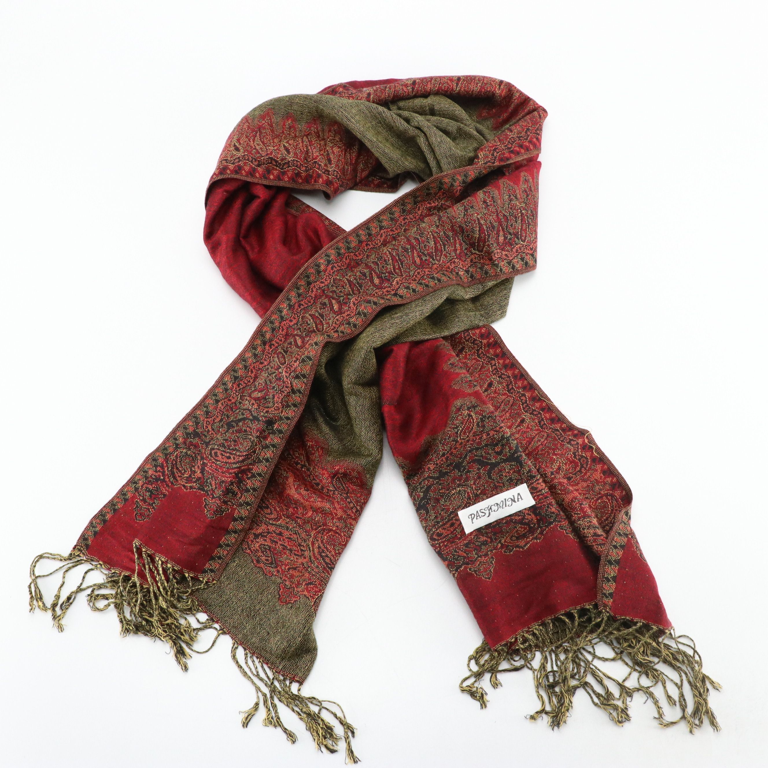 The Met Wool and Silk Blend with Pashmina and Other Fringe Scarves