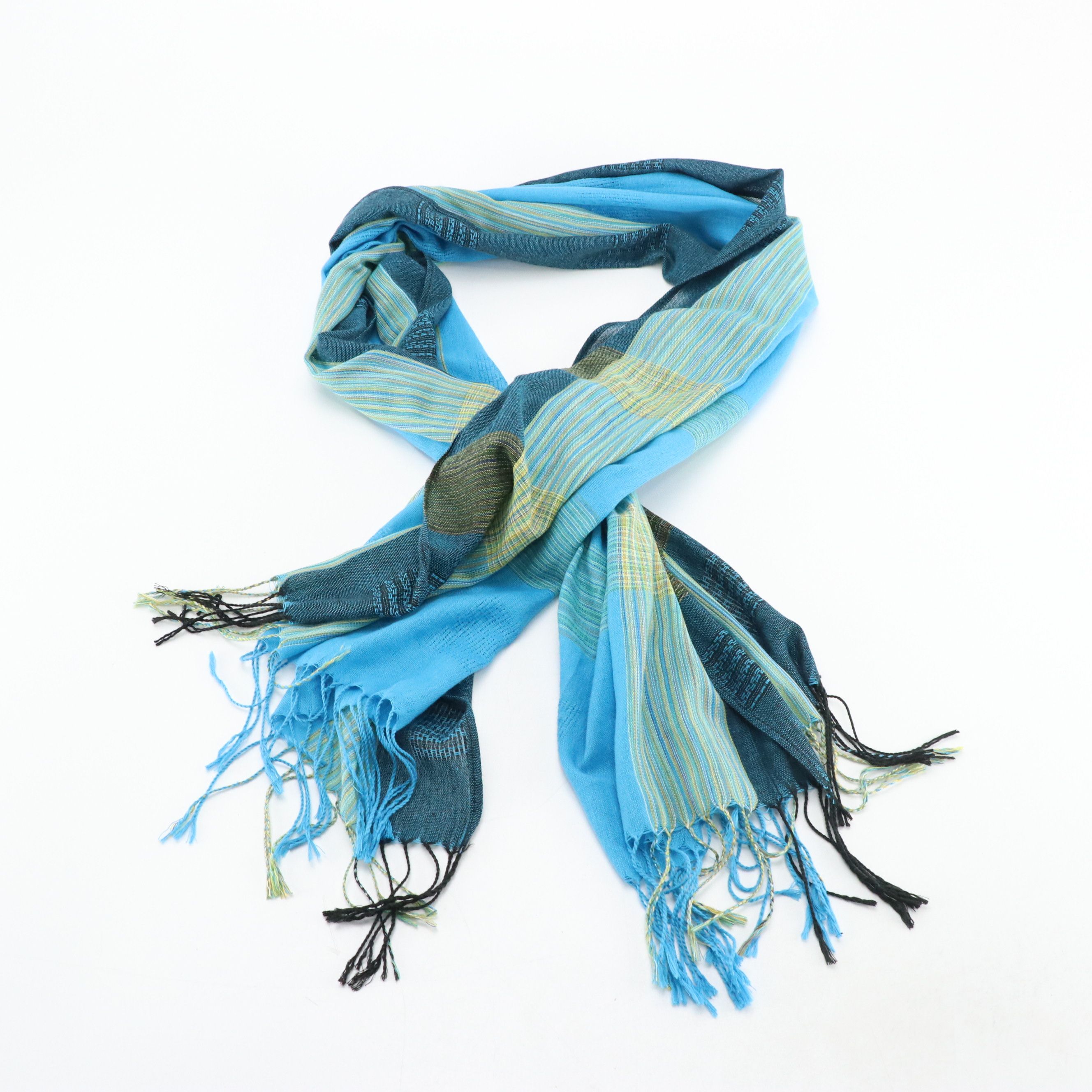 The Met Wool and Silk Blend with Pashmina and Other Fringe Scarves