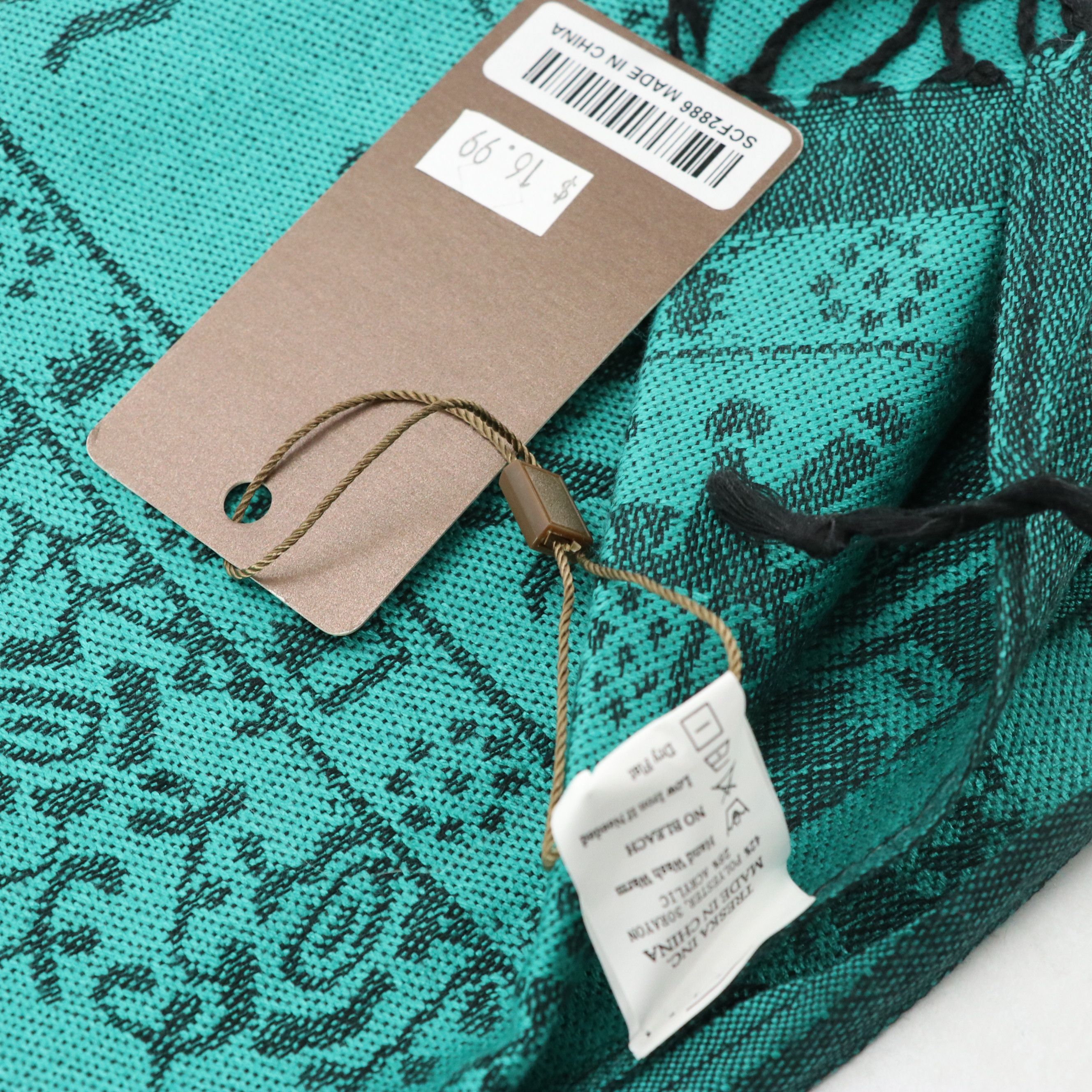 The Met Wool and Silk Blend with Pashmina and Other Fringe Scarves