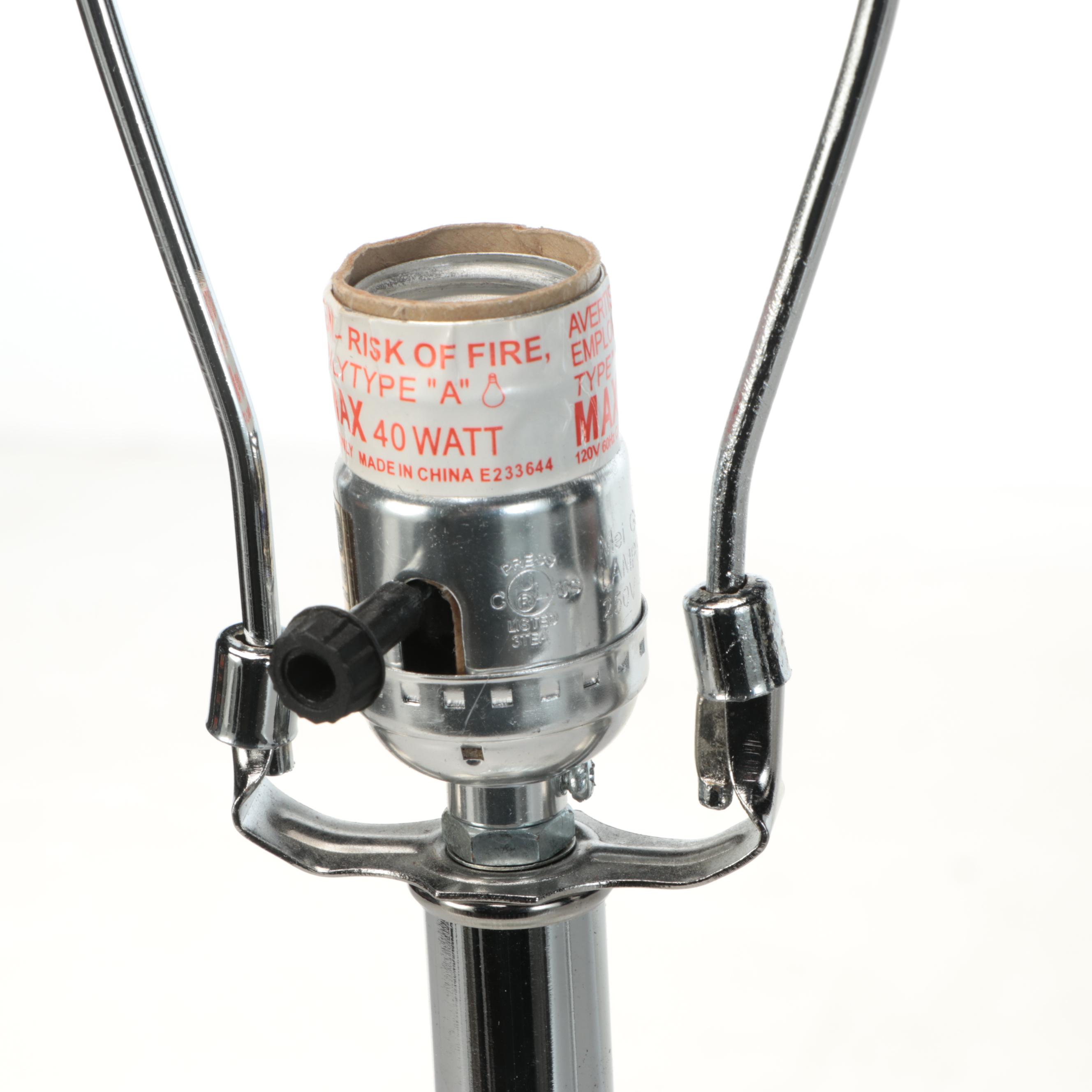 Glass Pillar Table Lamps