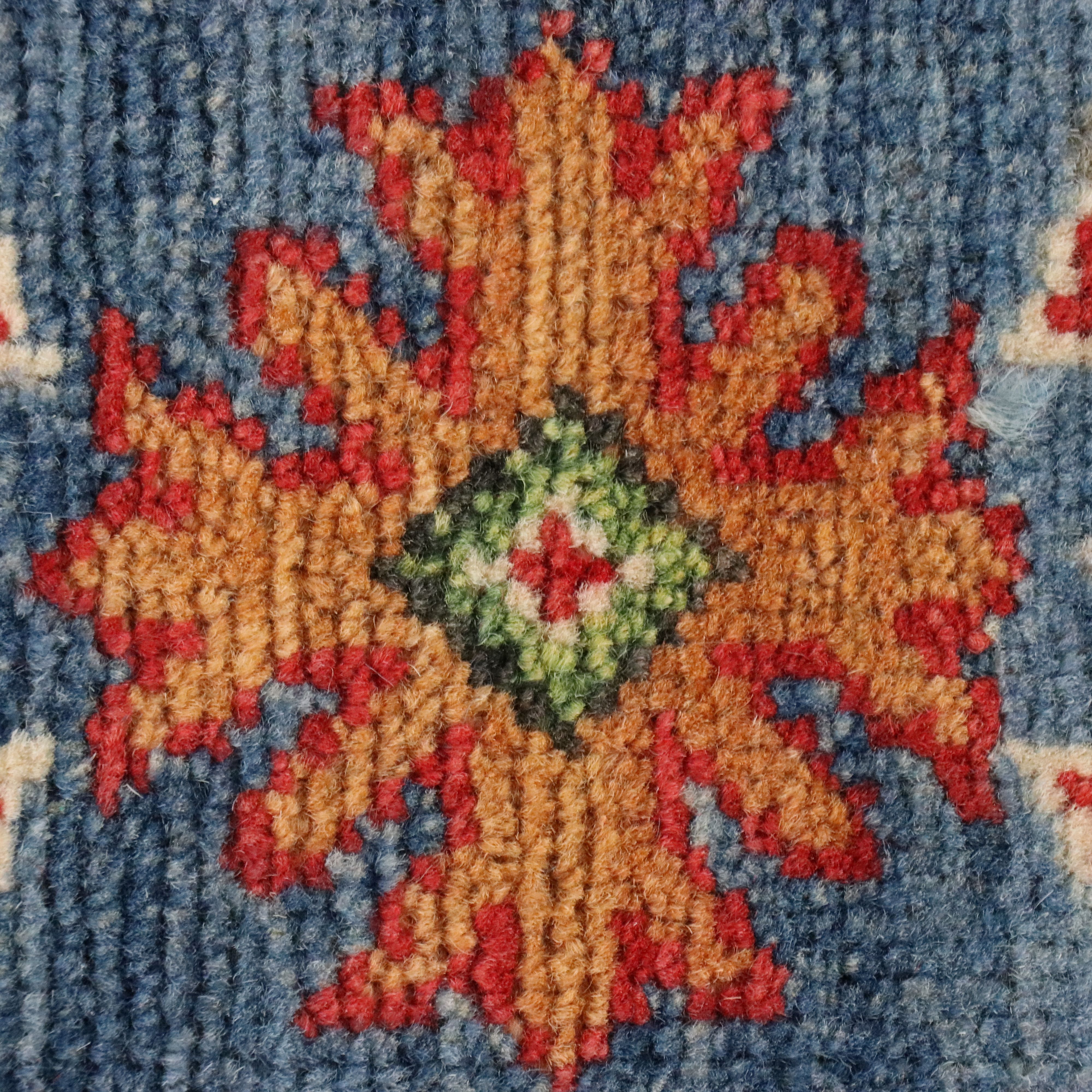 4'11 x 7'5 Hand-Knotted Afghan Kazak Area Rug