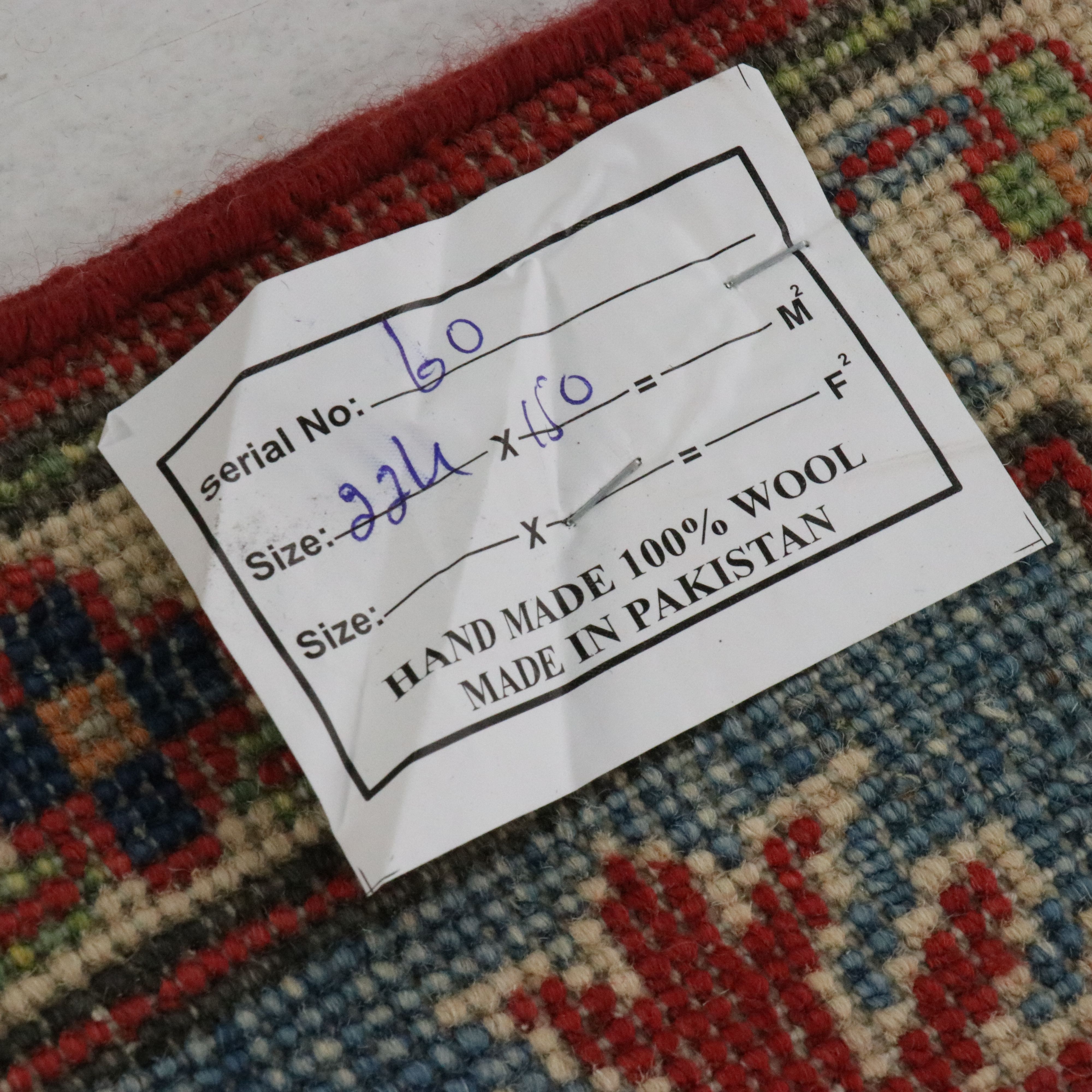 4'11 x 7'5 Hand-Knotted Afghan Kazak Area Rug