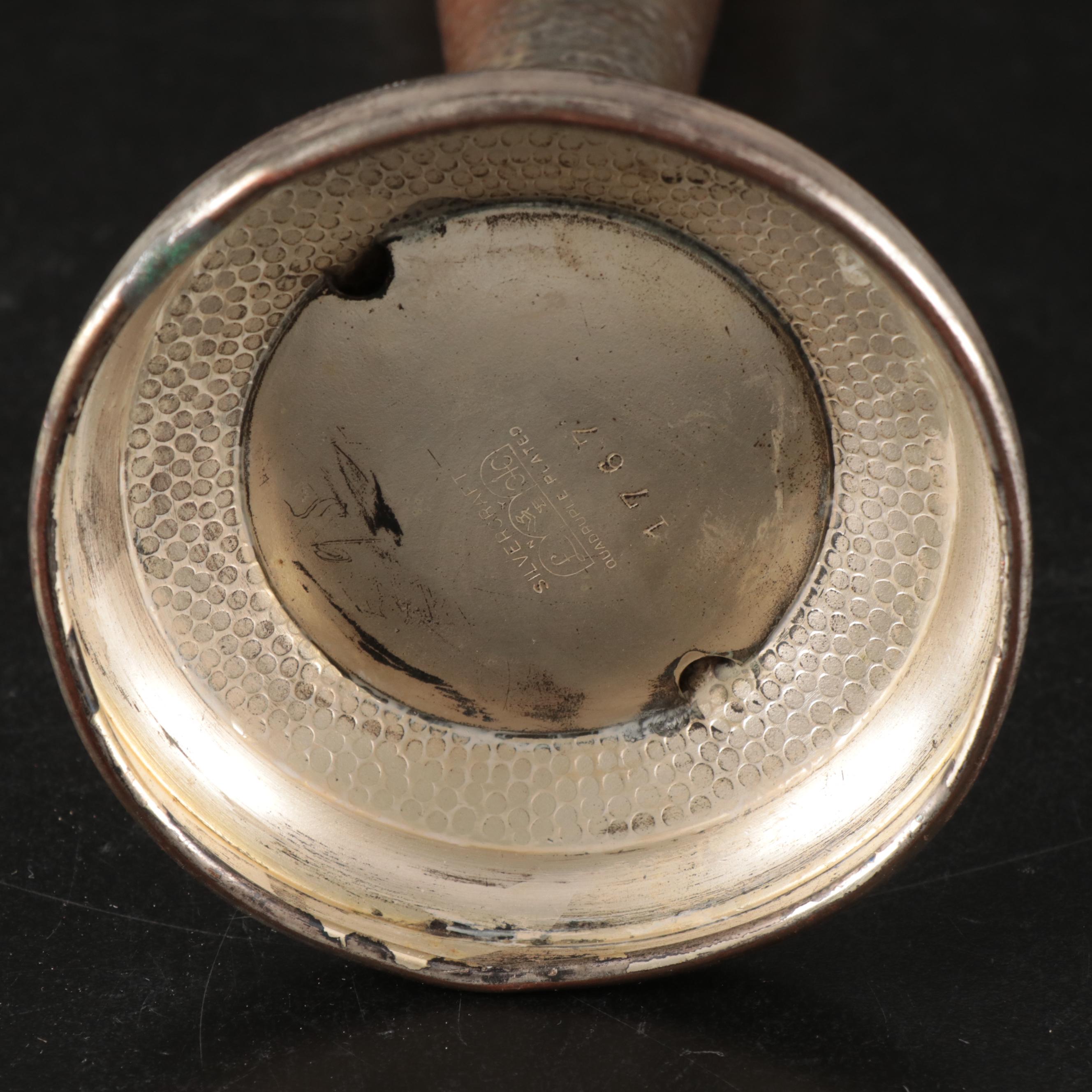 Gorham, Wallace, and More Silver Plate Tableware with Stainless Steel Goblets