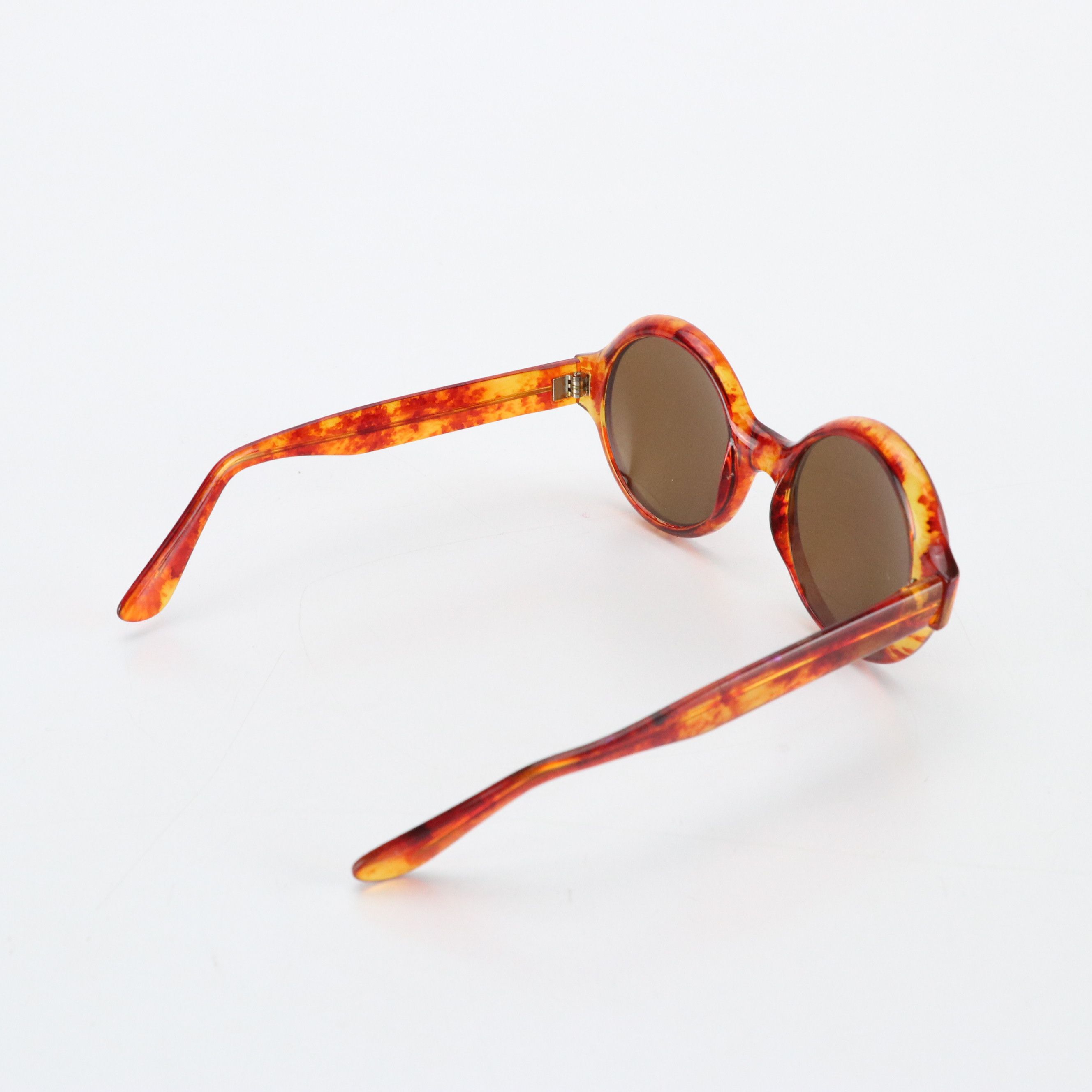 Oversized Round Tortoise Shell Framed Sunglasses with Vera Bradley Eyeglass Case