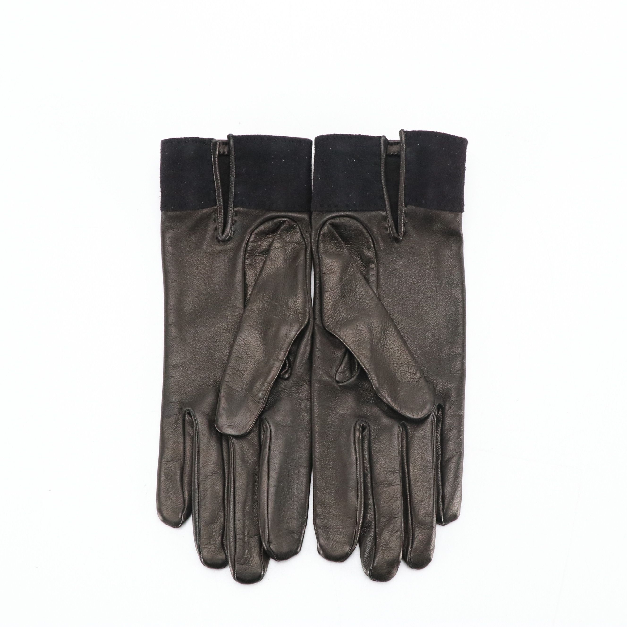 Hermès Studded Lambskin Leather Gloves