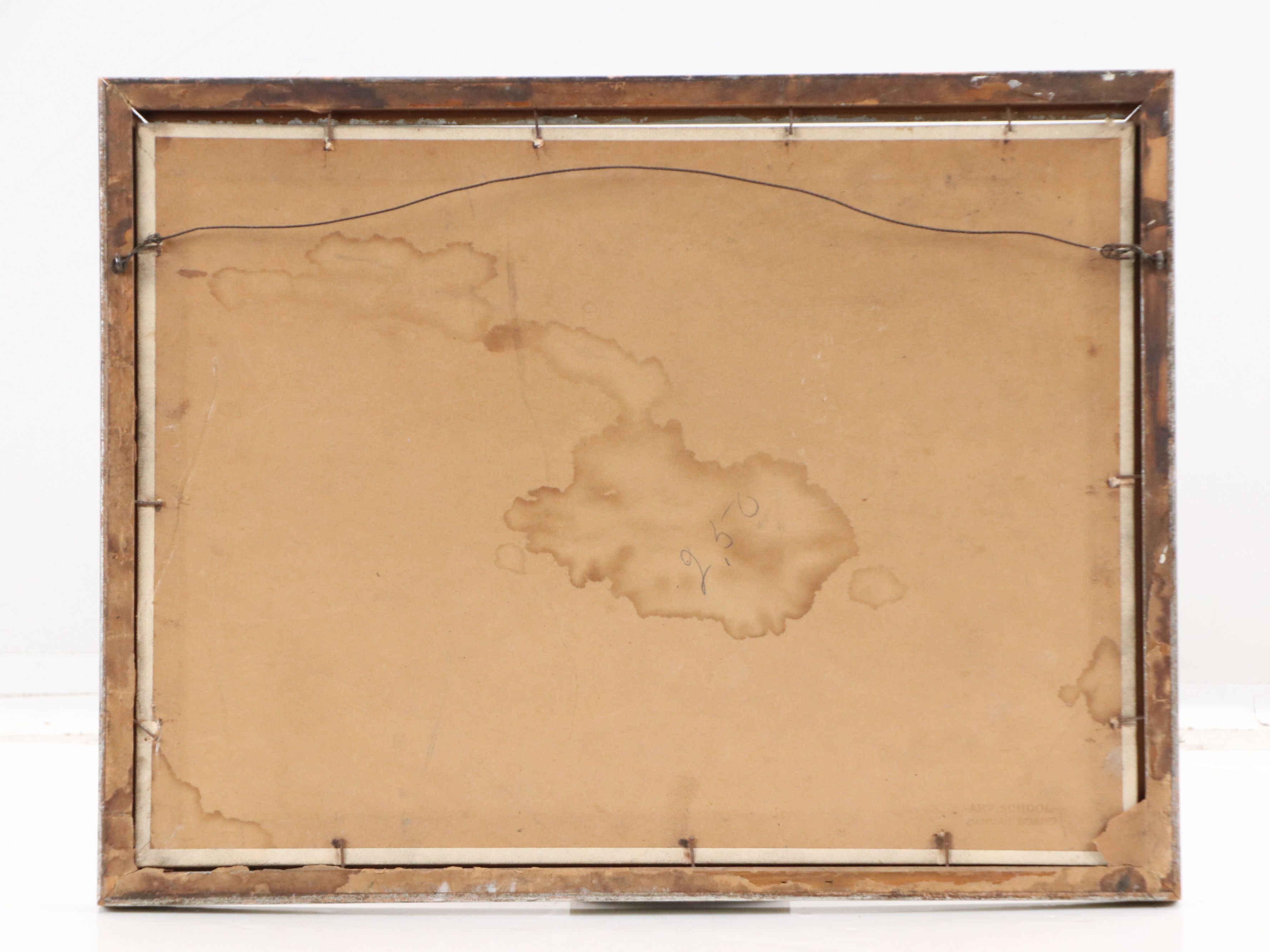 Oil Painting of Snowy Winter Night, 1941