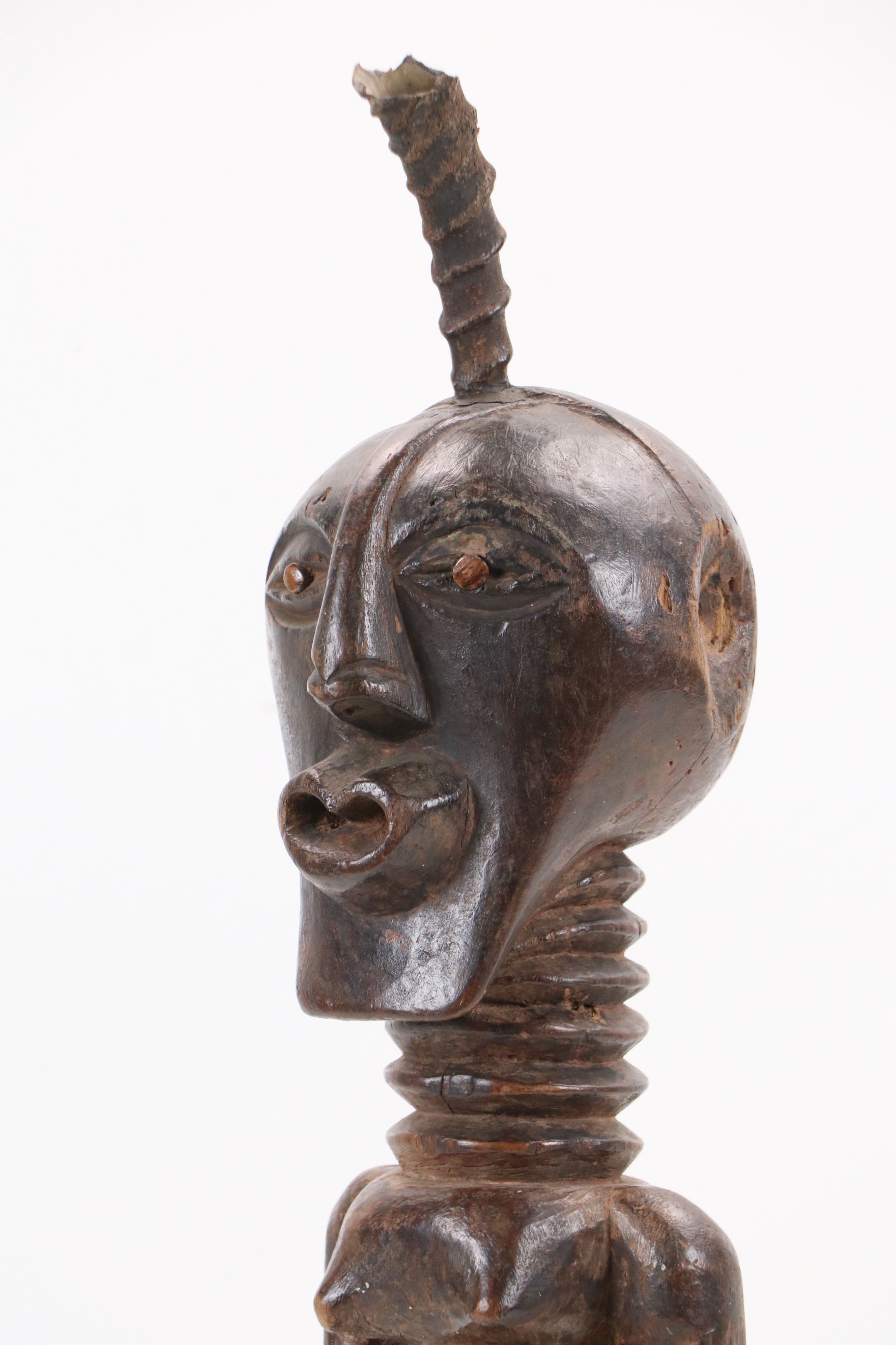 Central African Songye Nkisi Carved Wood Fetish Power Figure