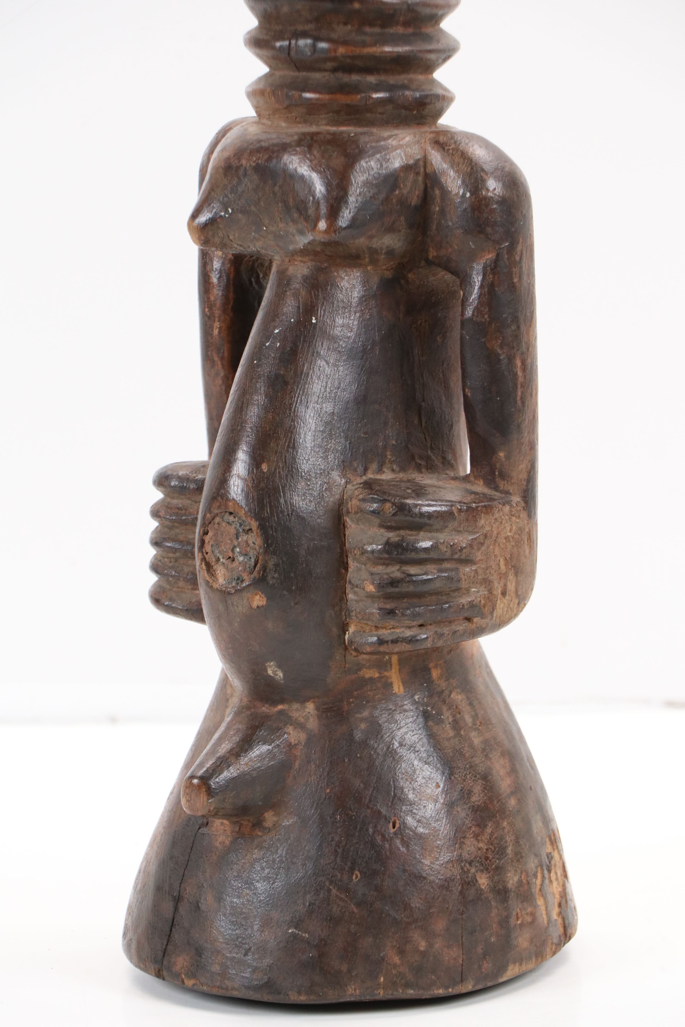 Central African Songye Nkisi Carved Wood Fetish Power Figure